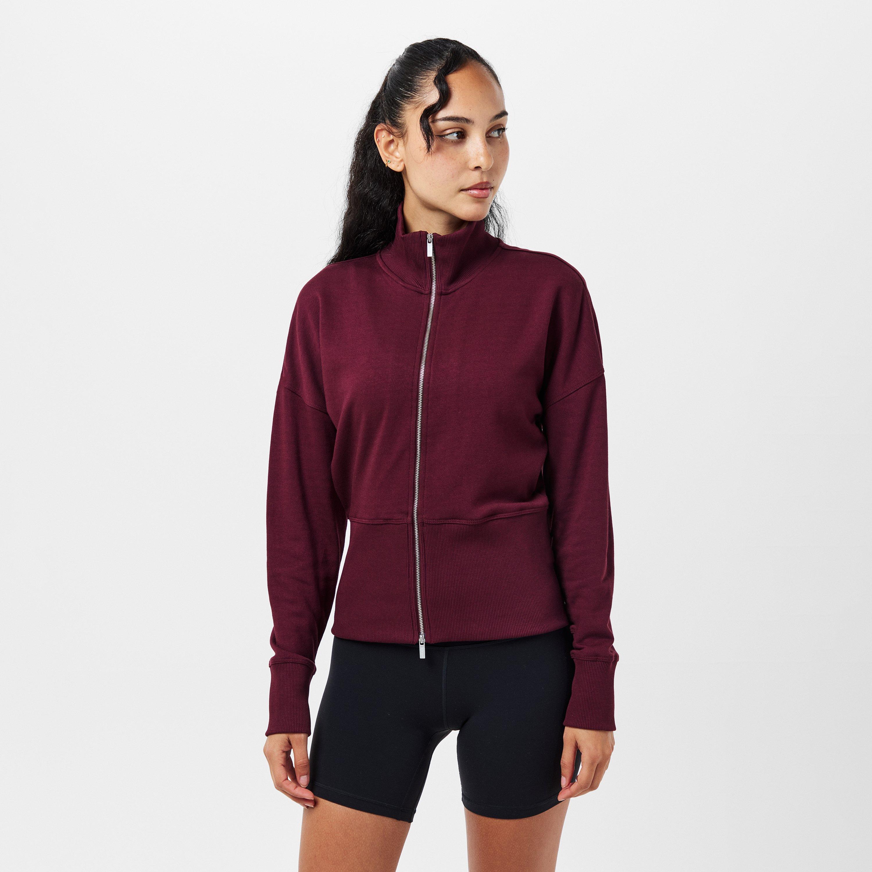 garnet red - Sweaty Betty - Women's Full Zip Fleece Top - 3