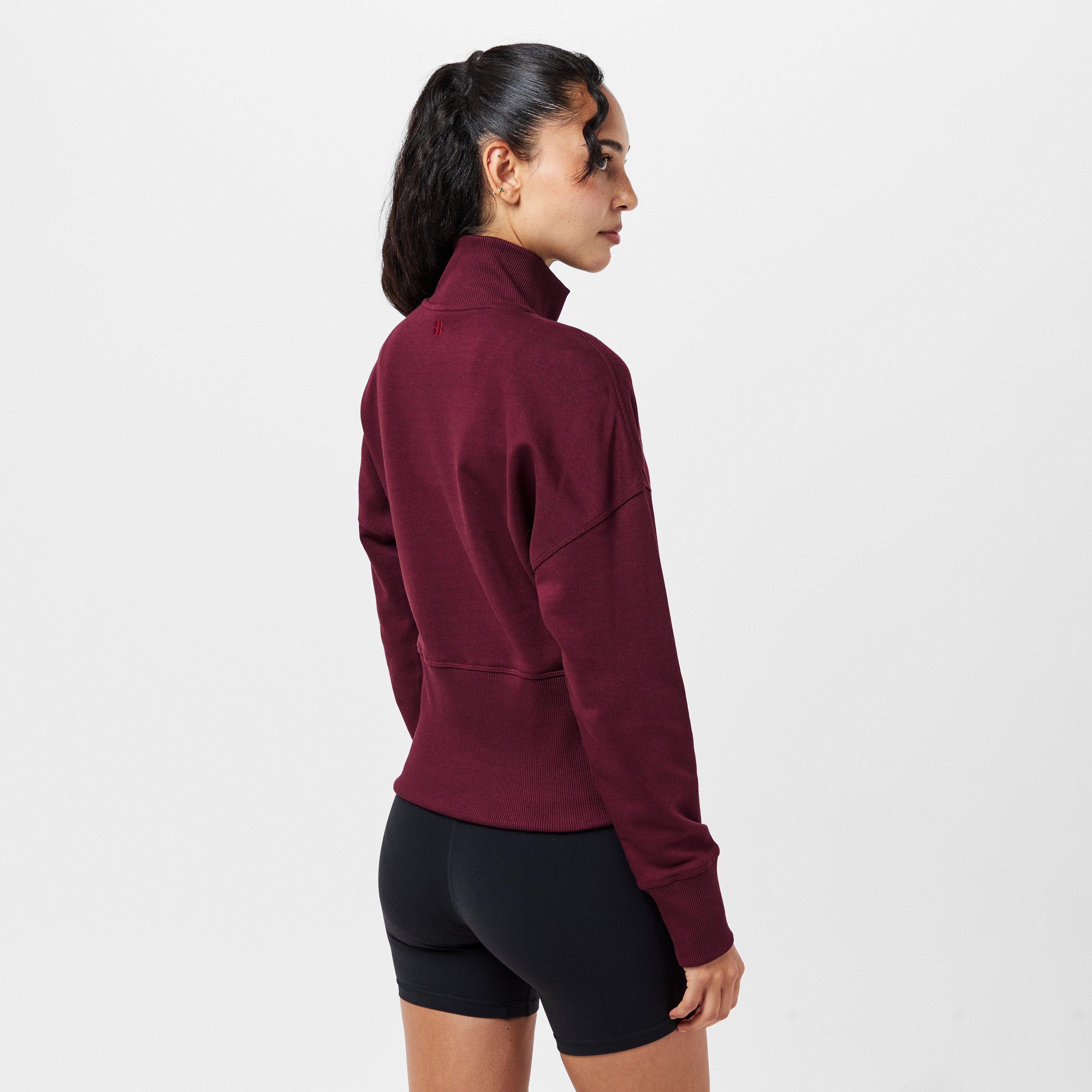 garnet red - Sweaty Betty - Women's Full Zip Fleece Top - 4