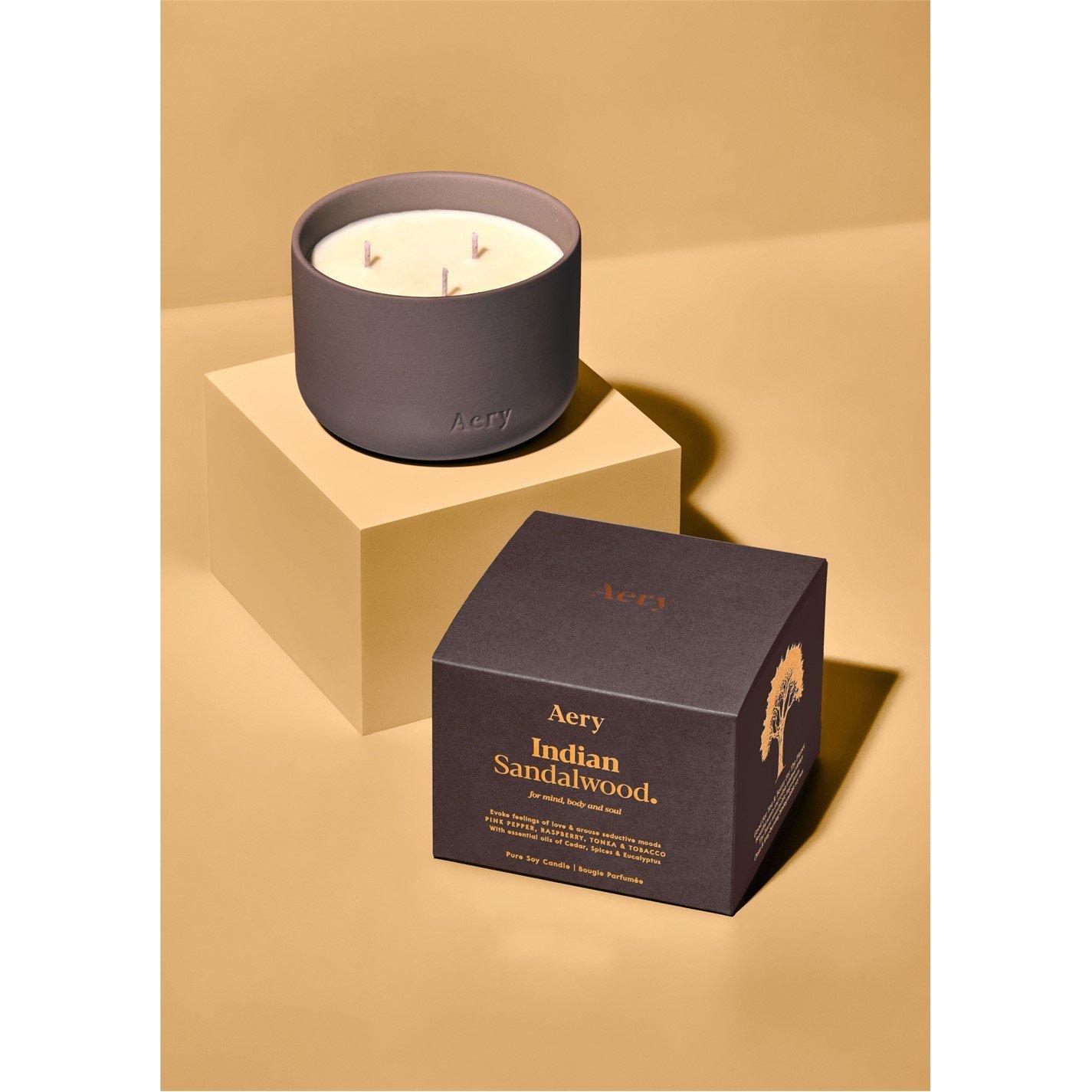 Ind Sandalwood - Aery Living - Triple Wick Candle - 2