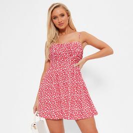 I Saw It First ISAWITFIRST Printed Ruched Bust Mini Dress