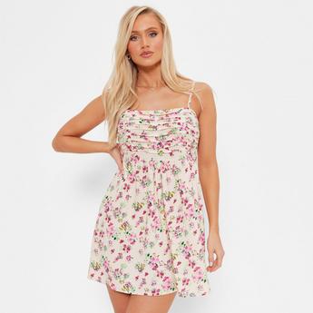 I Saw It First ISAWITFIRST Printed Ruched Bust Mini Dress