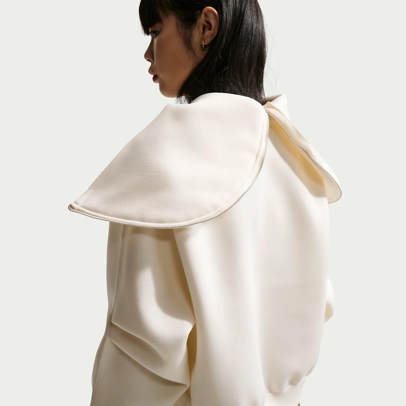 Chalk/White - Nike - Nike Zip Hd Fleece Ld62 - 2