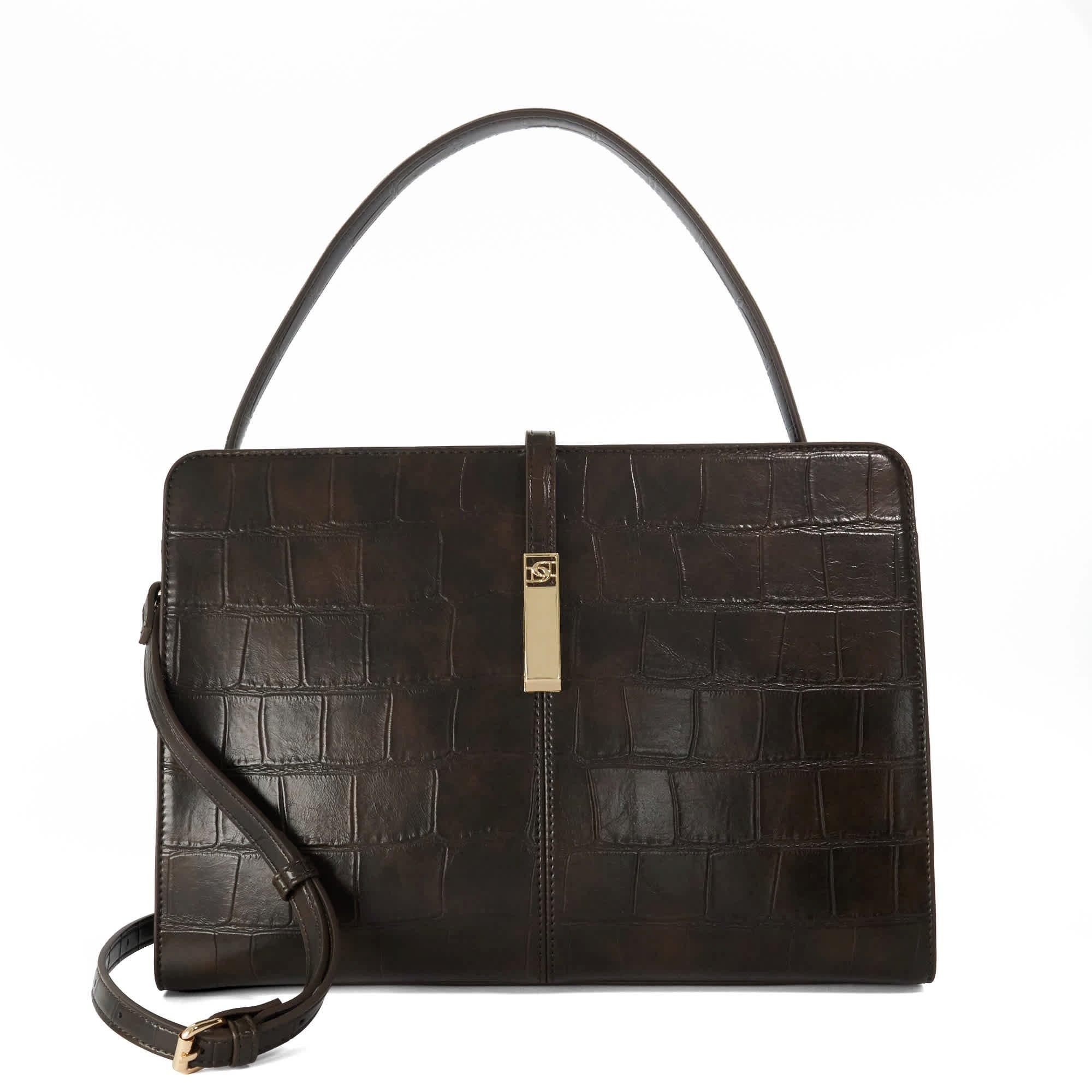 chocolate-croc - Dune London - Dune daintree Ld64 - 1