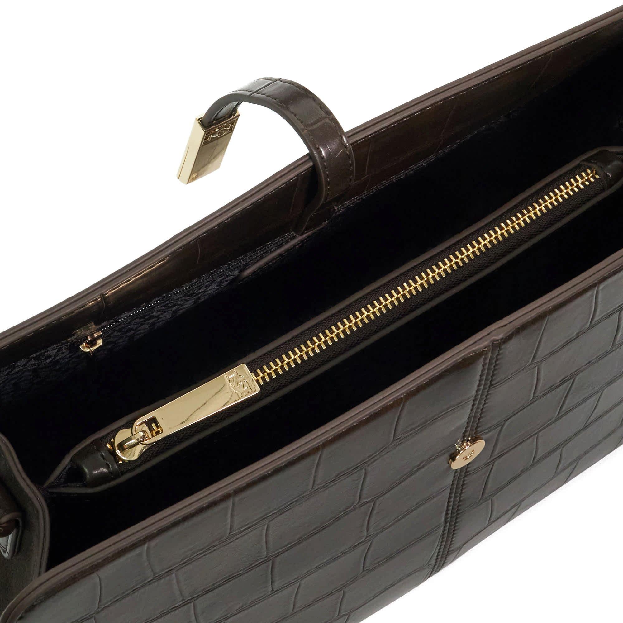 chocolate-croc - Dune London - Dune daintree Ld64 - 3