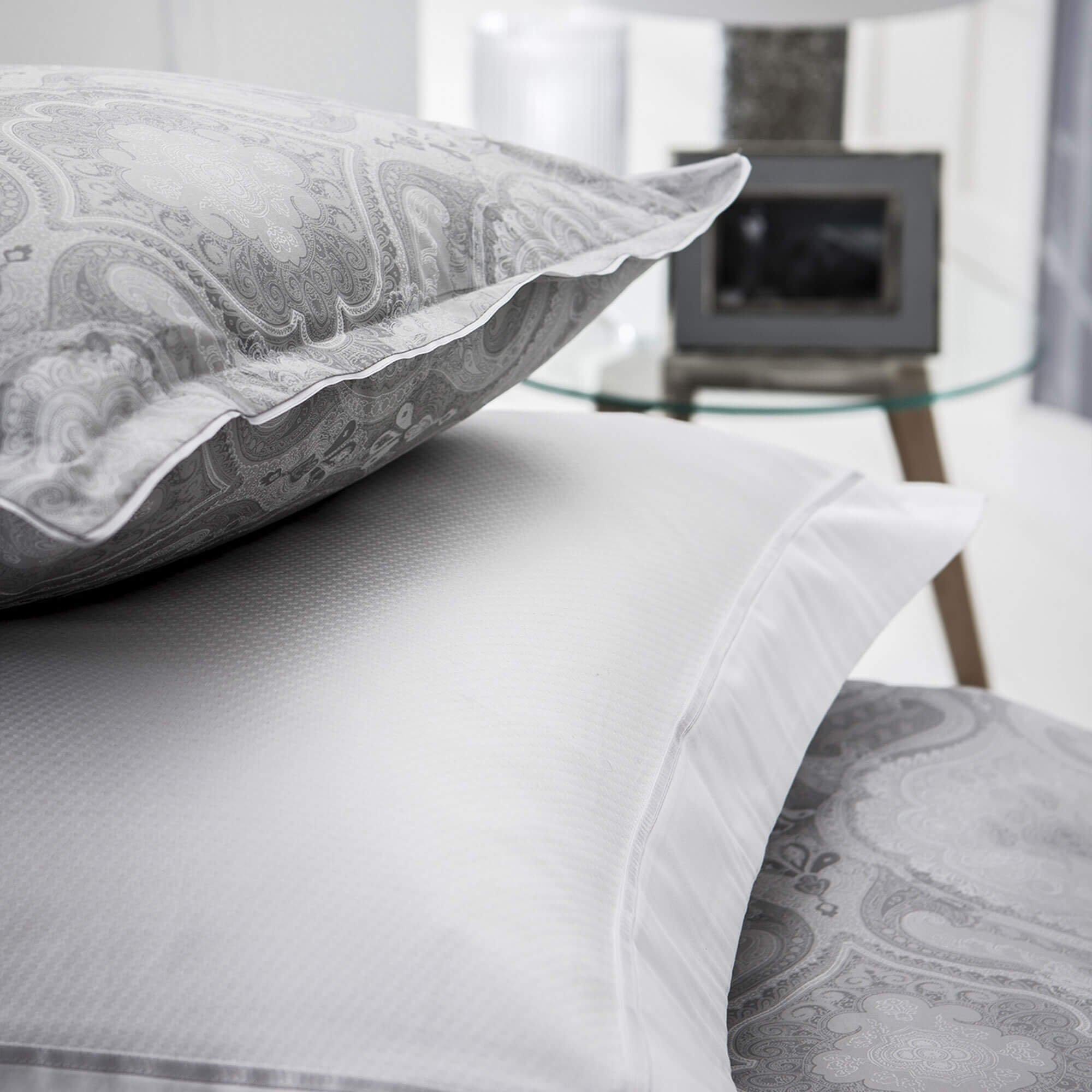 Silver - Alexandre Turpault - Namaste Pillowcase - Silver - 2