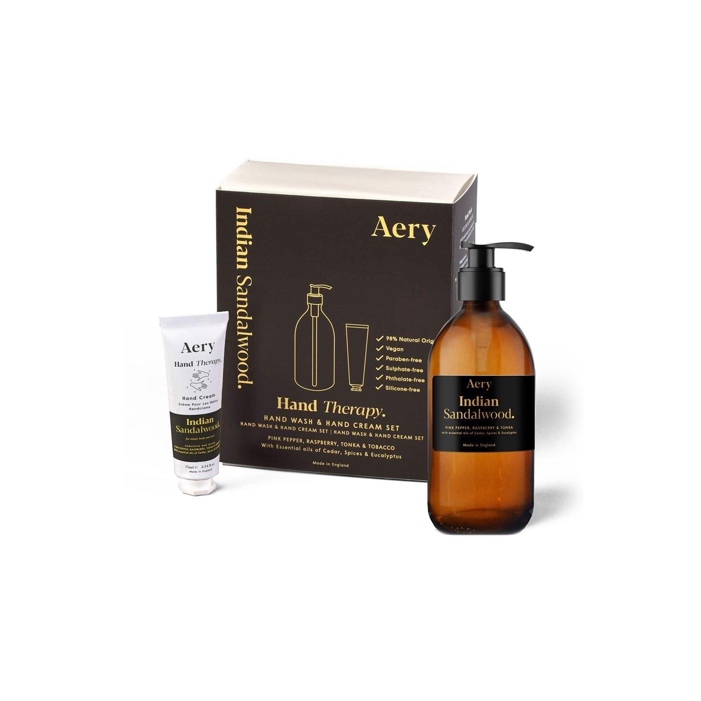 Aery Living  Hand Therapy Set - Wash & Hand Cream - Ind Sandalwood