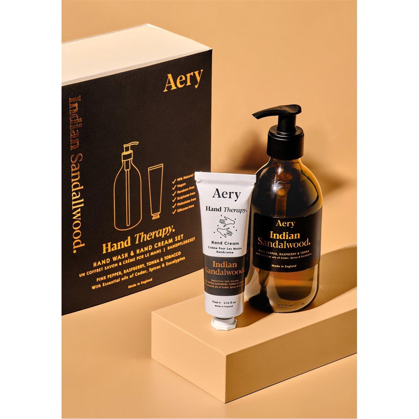 Ind Sandalwood - Aery Living - Hand Therapy Set - Wash & Hand Cream - 2