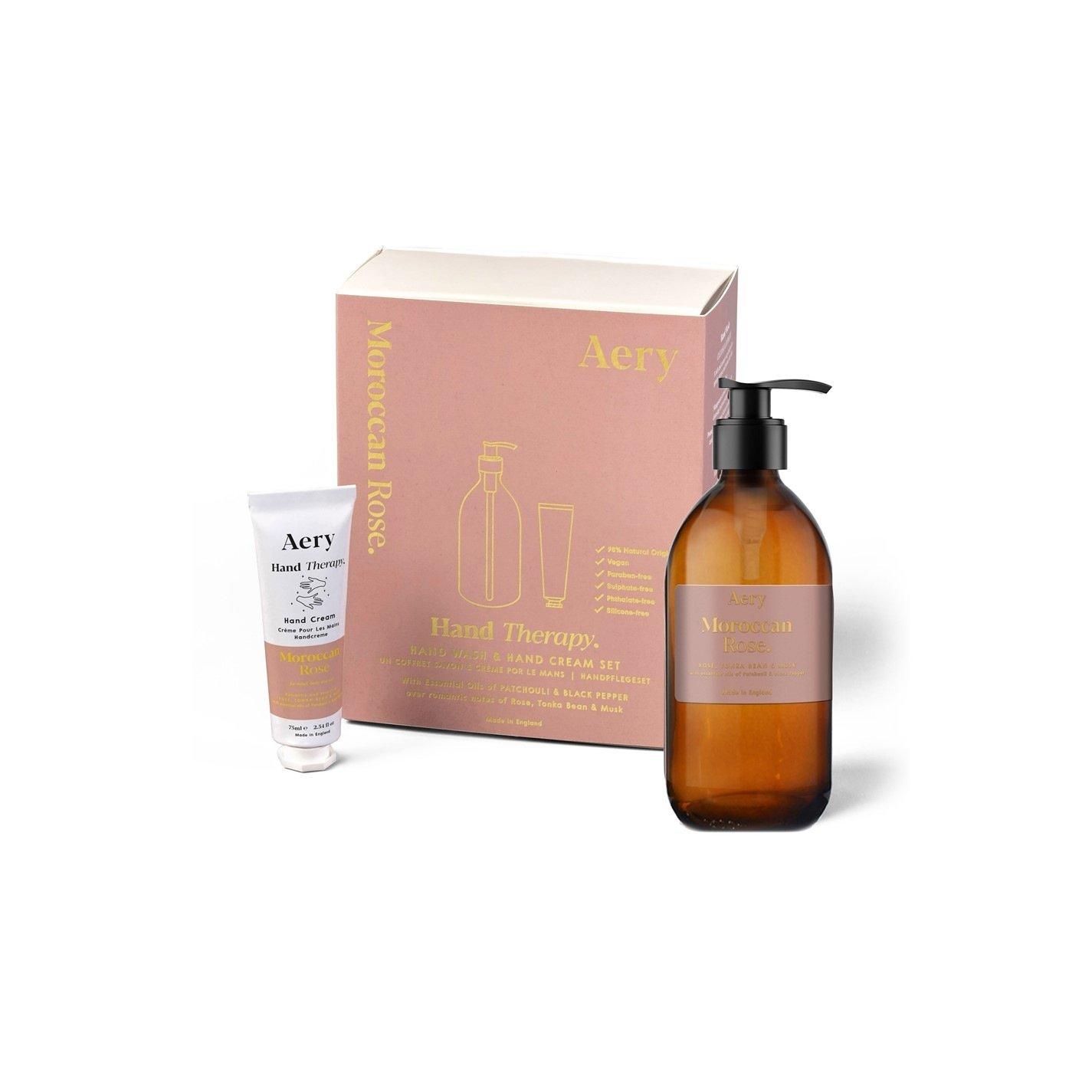 Aery Living  Hand Therapy Set - Wash & Hand Cream - Moroccan Rose