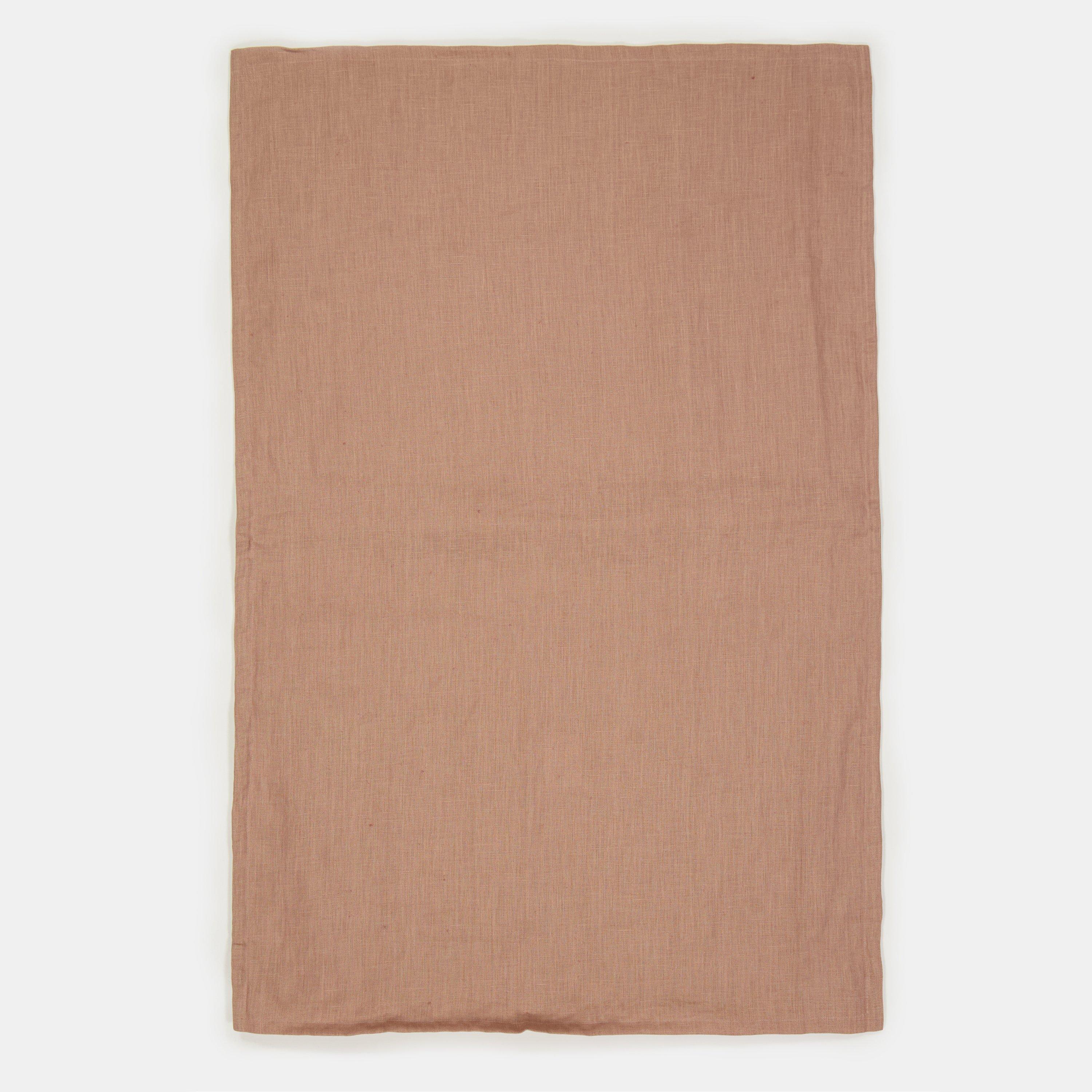 Alexandre Turpault Alexandreturpault Nouvelle Vague Washed Linen Oxford Beige Pink Pillowcases