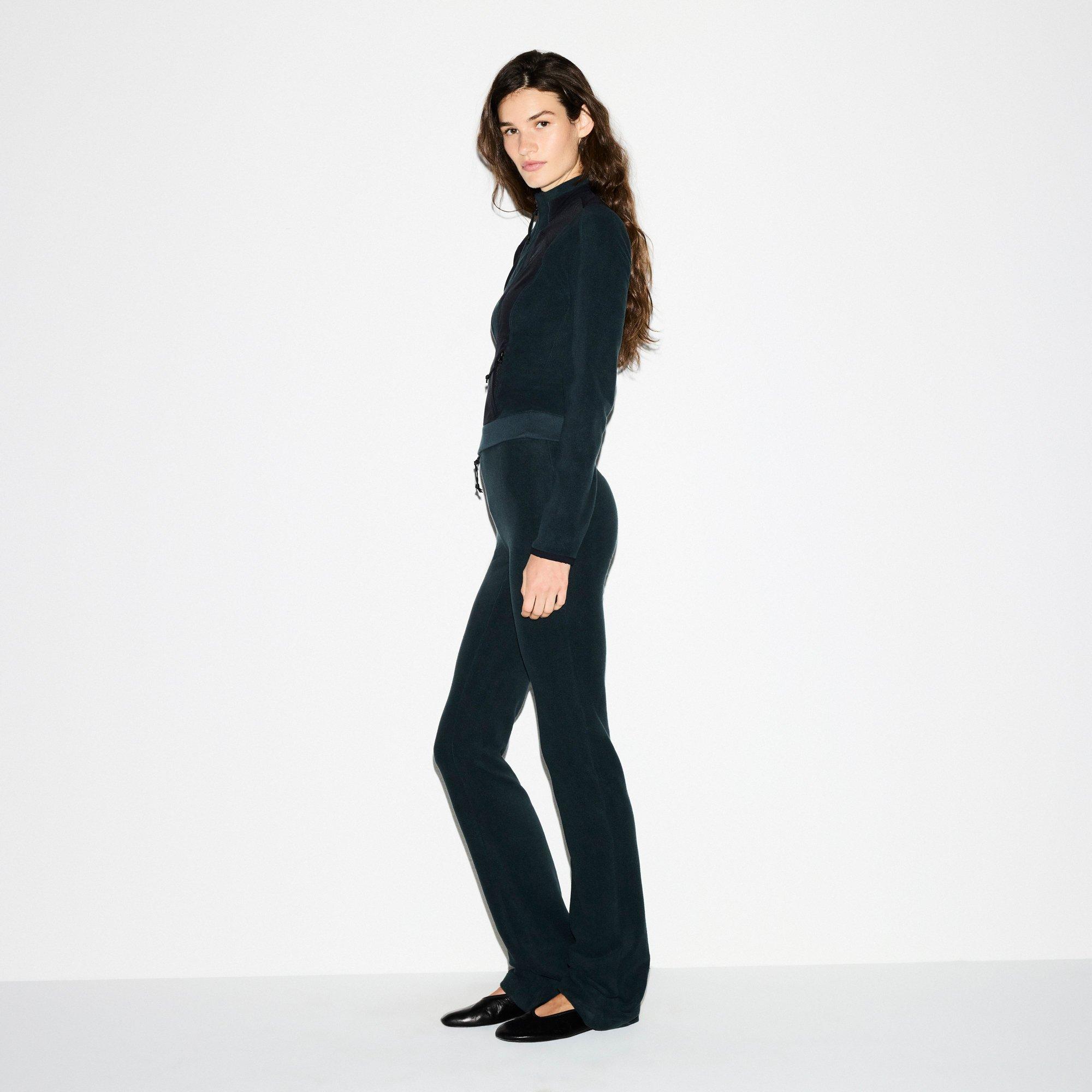 Dark Teal - SKIMS - Women’s Outdoor Fleece Fitted Jacket - 5