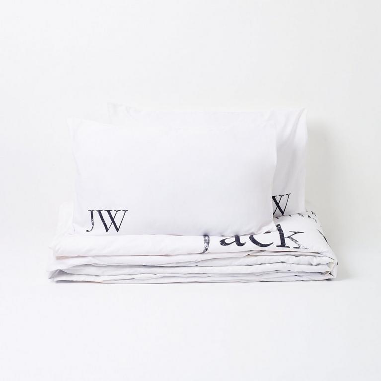 Blanc vintage - Jack Wills - Jack Distressed Logo Duvet Set - 1