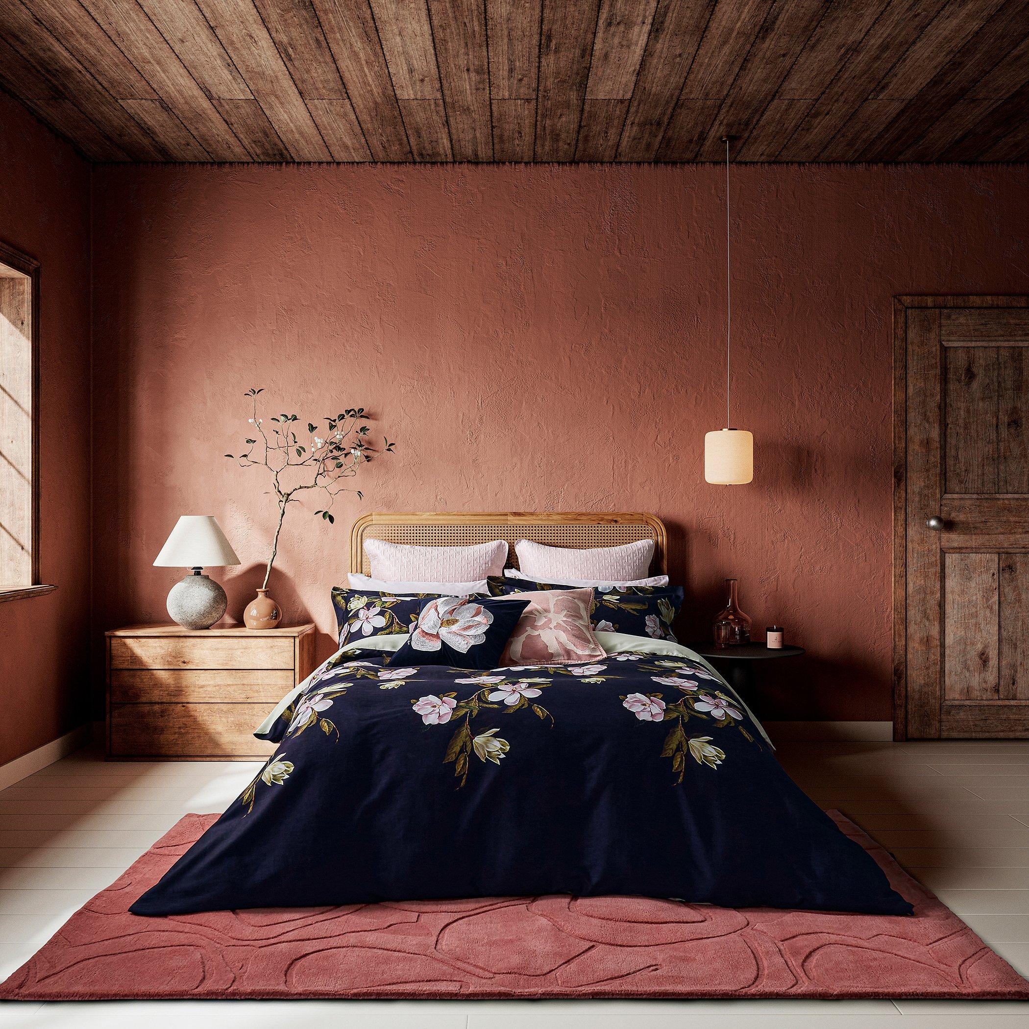 Navy - Ted Baker Home - Opal Floral Duvet Set - 1