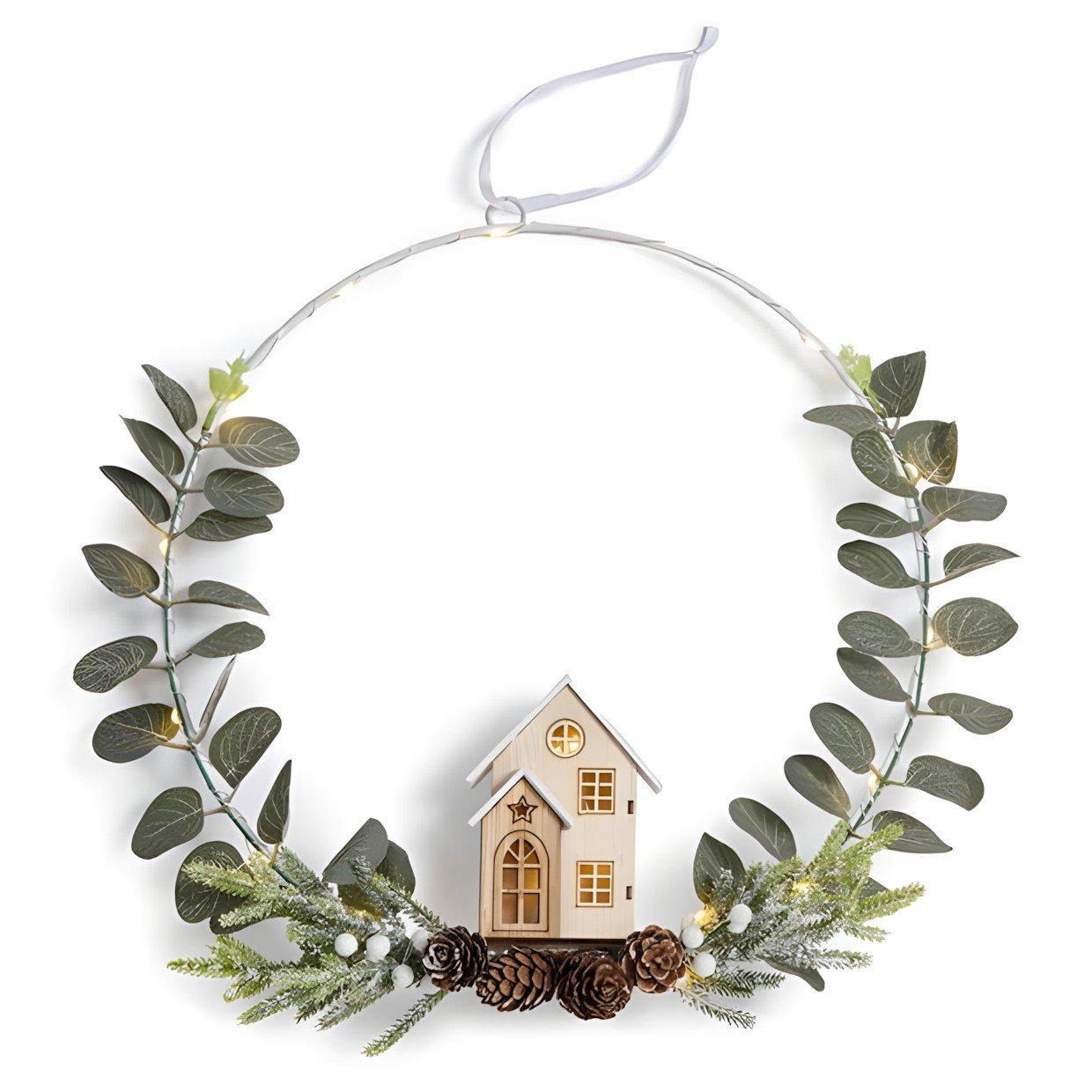 Green - The Spirit Of Christmas - LED Hanging House 54 Green One Size - 2