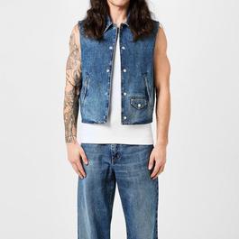GIVENCHY Sleeveless Denim Jacket