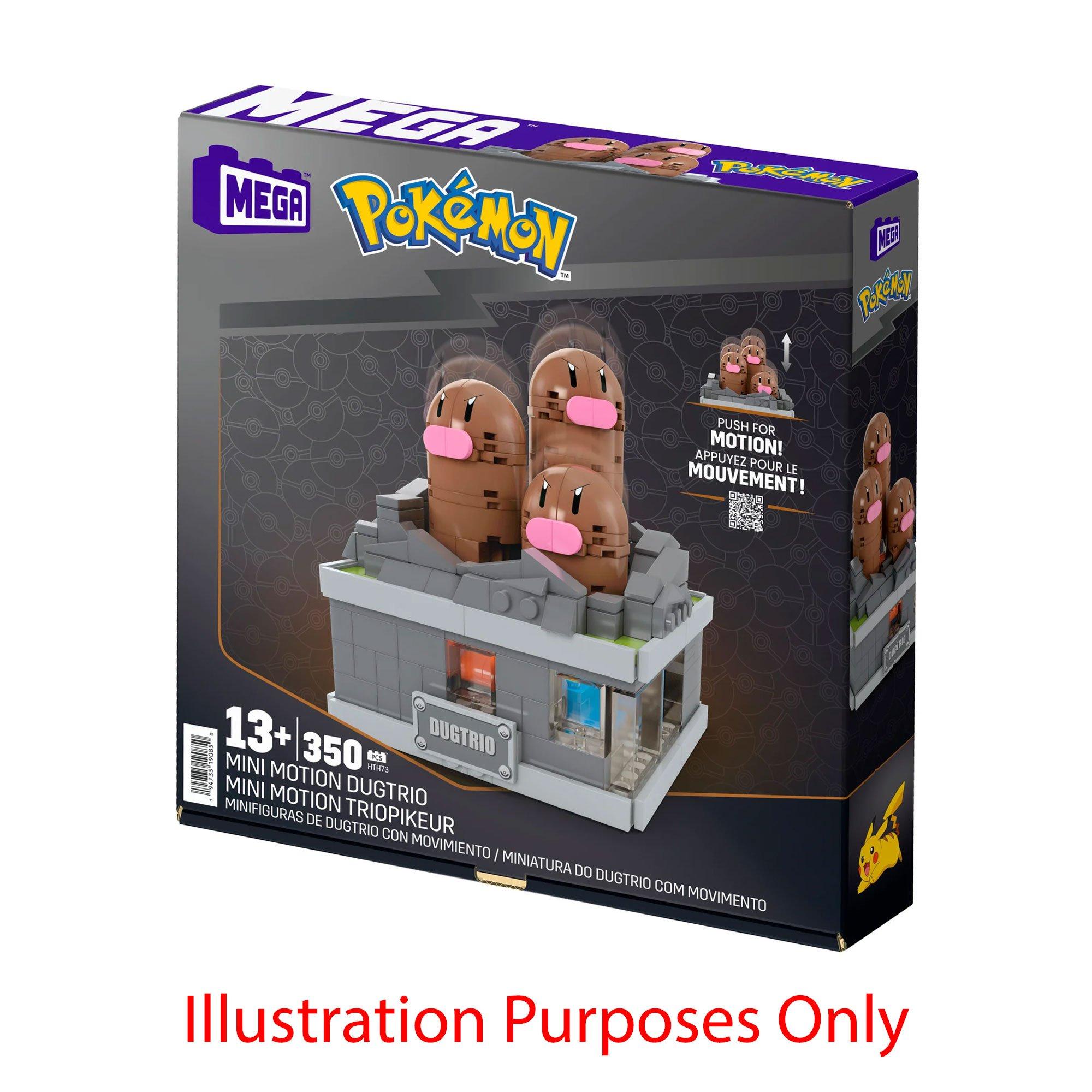 Mehrfarbig - Mattel - Mega Pokemon Mini Motion Dugtrio Action Figure