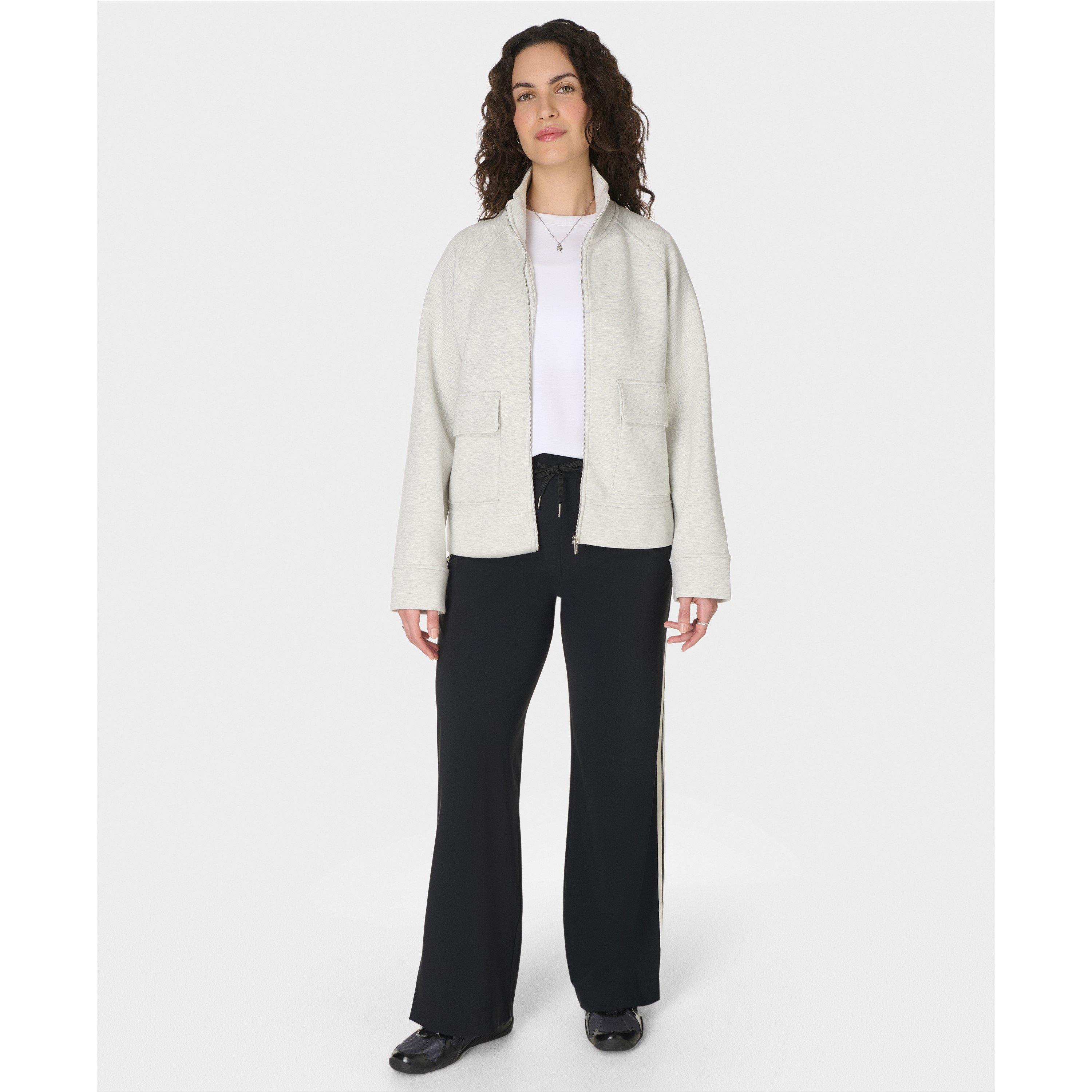 Ice Grey Marl - Sweaty Betty - SB Winddown Zip Ld62 - 3