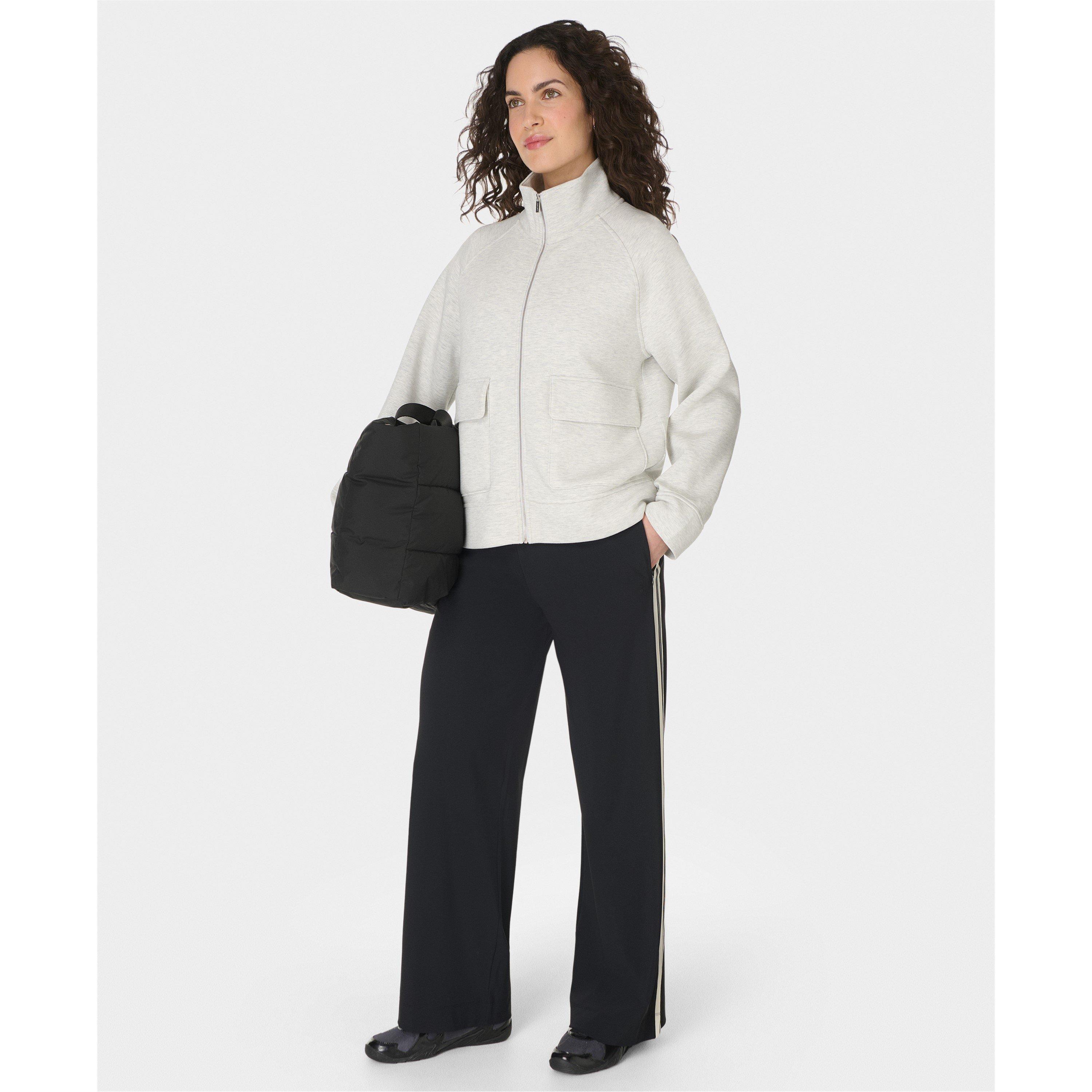 Ice Grey Marl - Sweaty Betty - SB Winddown Zip Ld62 - 6