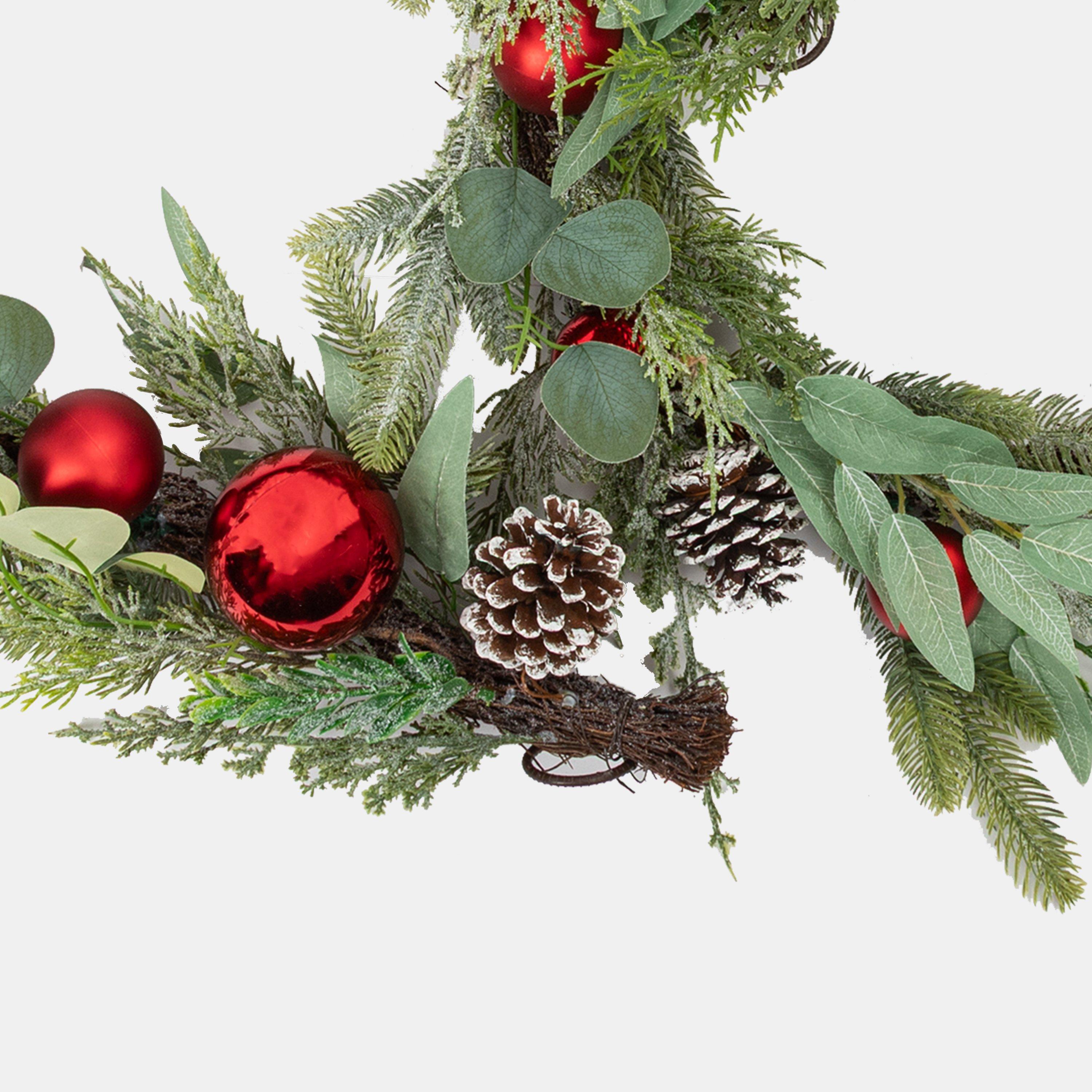Green - The Spirit Of Christmas - 9 Feet BAUBLE GARLAND 54 Green One Size - 2
