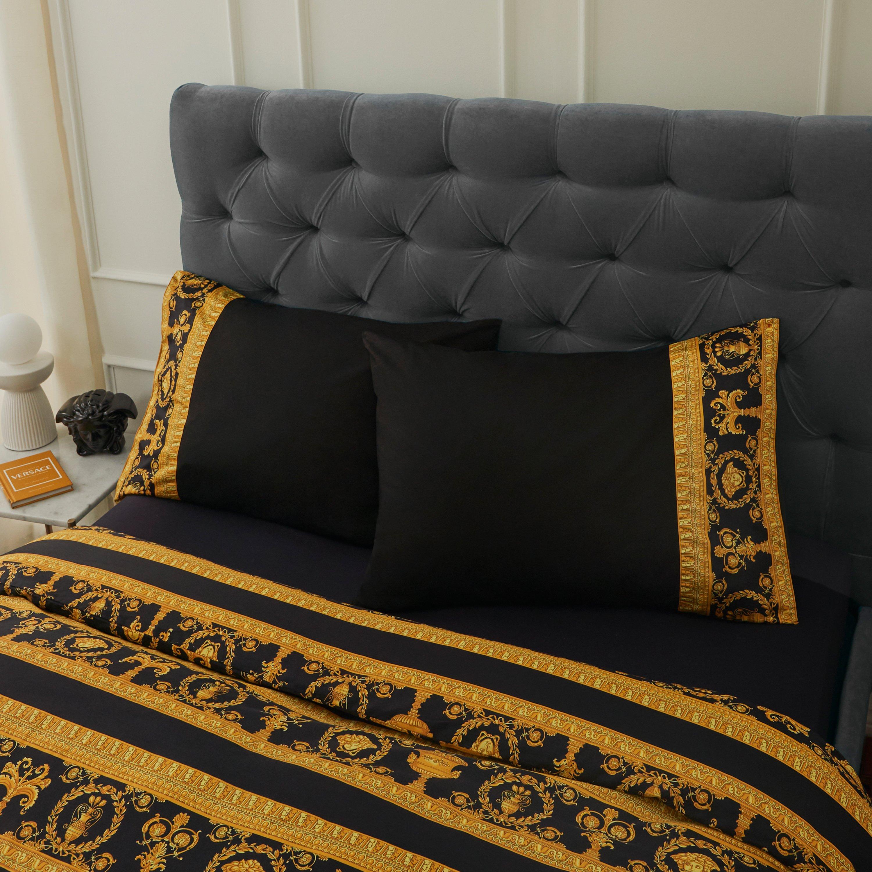 Black/Gold - Versace Home - Barocco Pillowcase - Set of 2 - 2