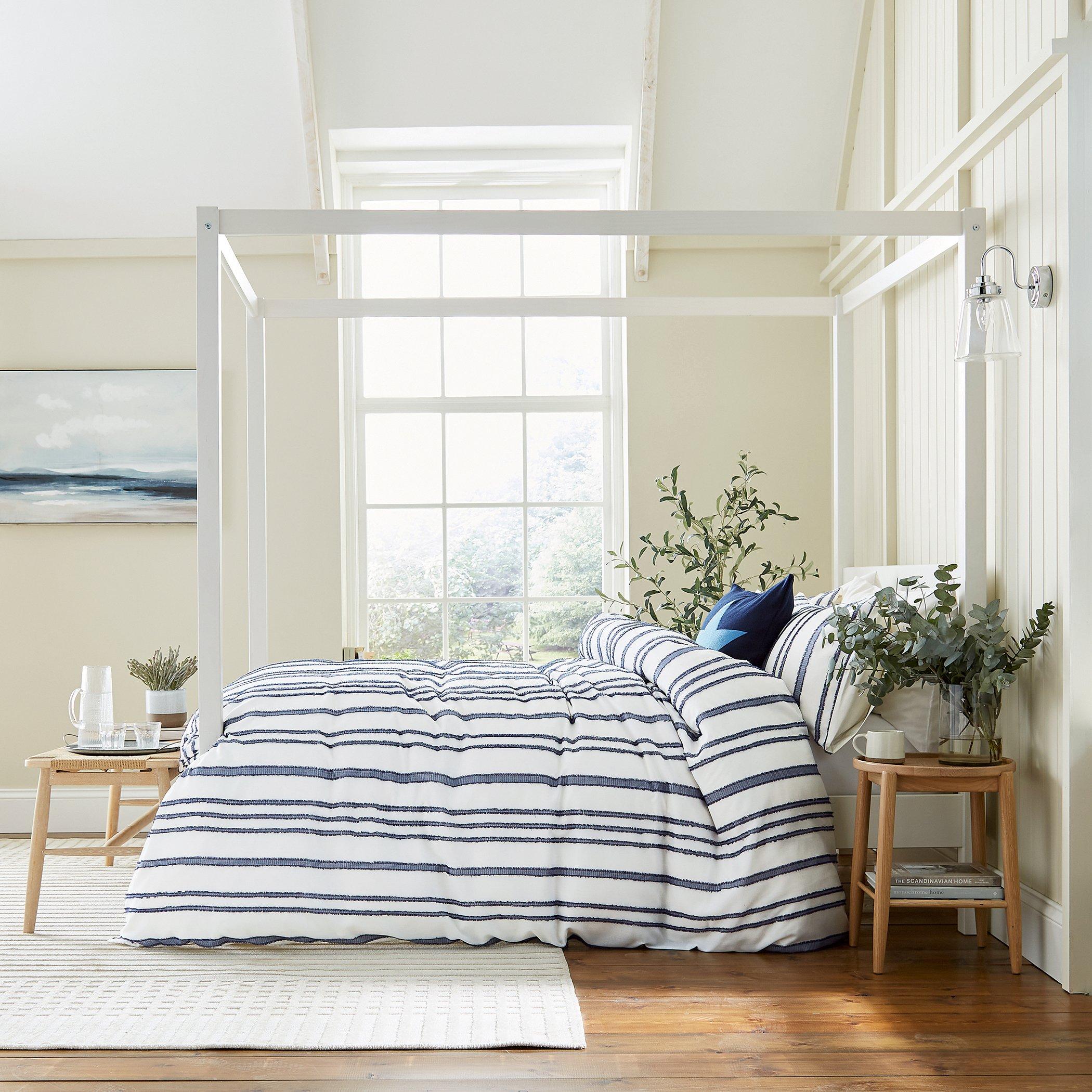 Marineblauw - Helena Springfield - Clipped Duvet Cover Set - 1