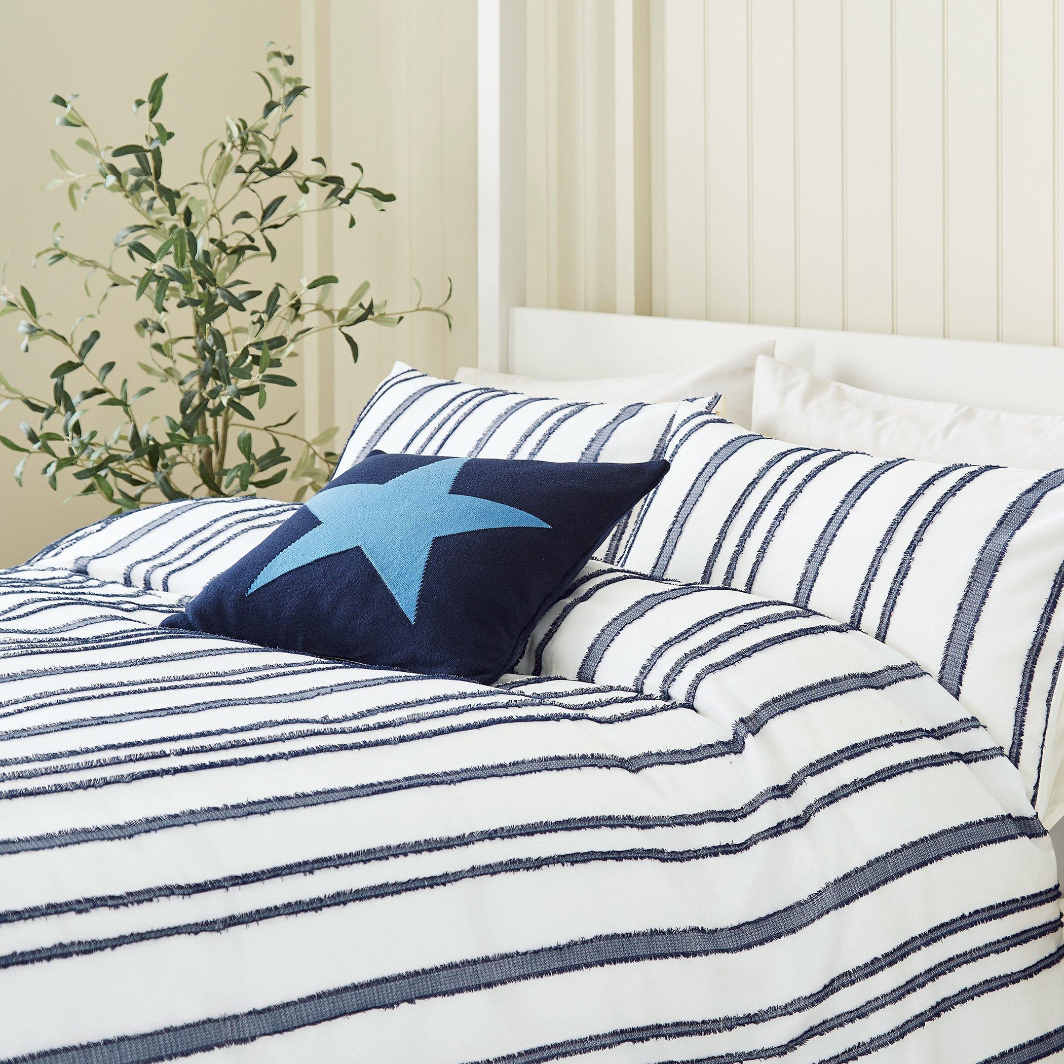Marineblauw - Helena Springfield - Clipped Duvet Cover Set - 2