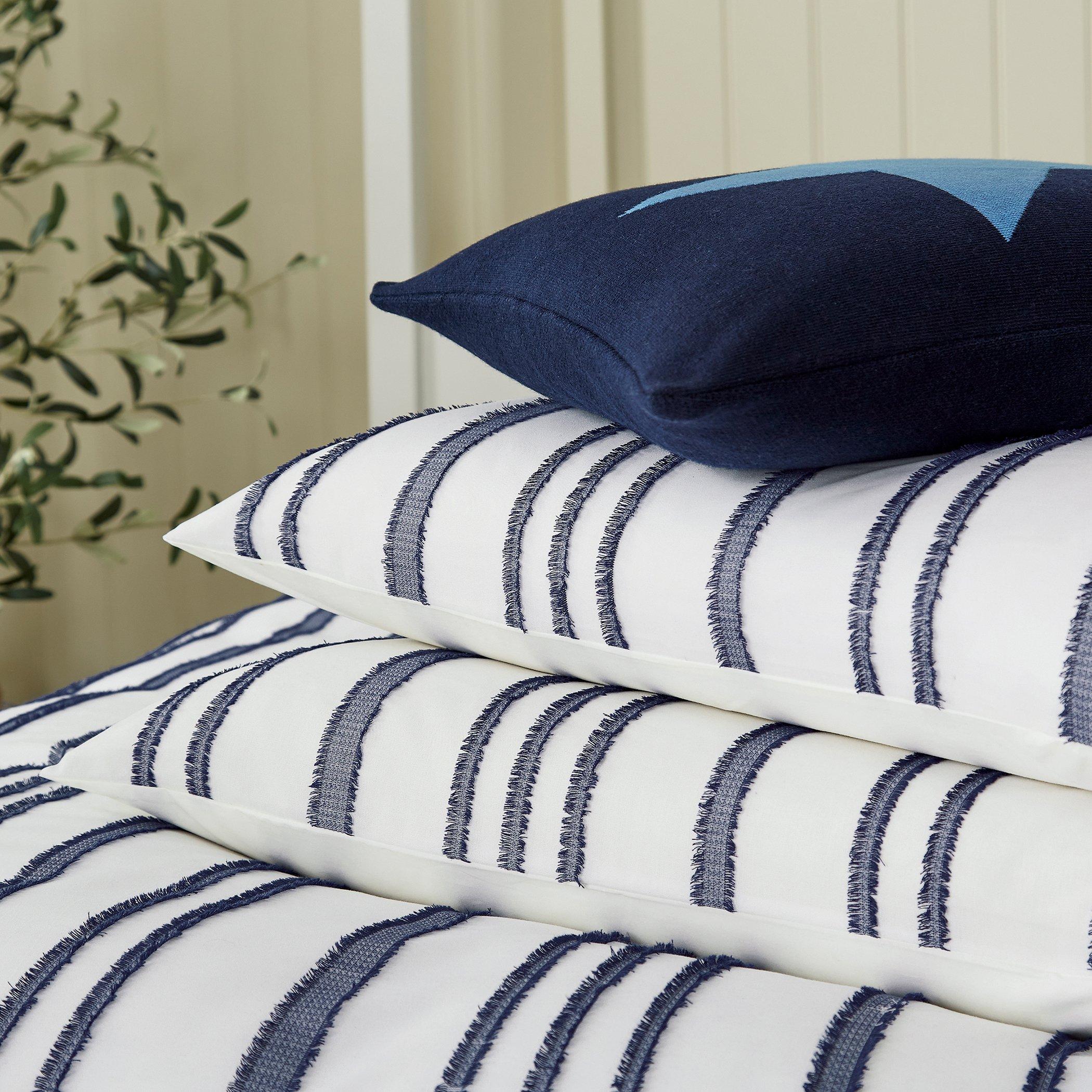 Marineblauw - Helena Springfield - Clipped Duvet Cover Set - 6