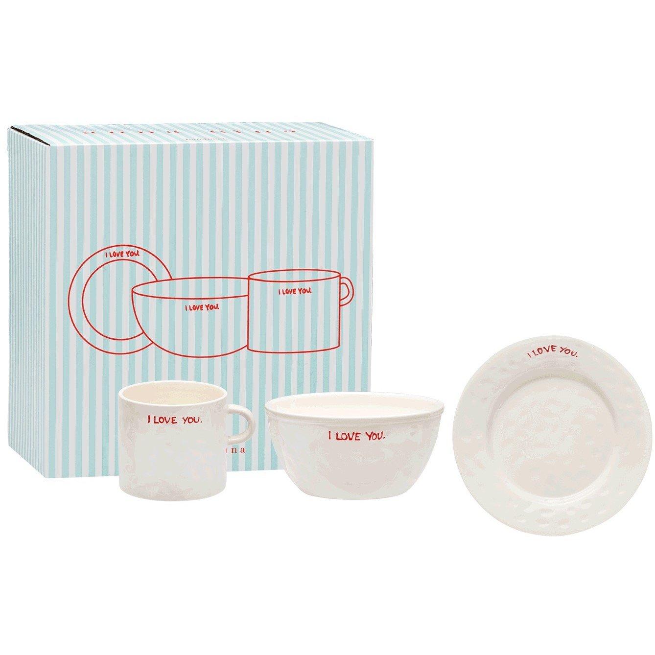 Anna Nina  Anna Breakfast Set - I Love You