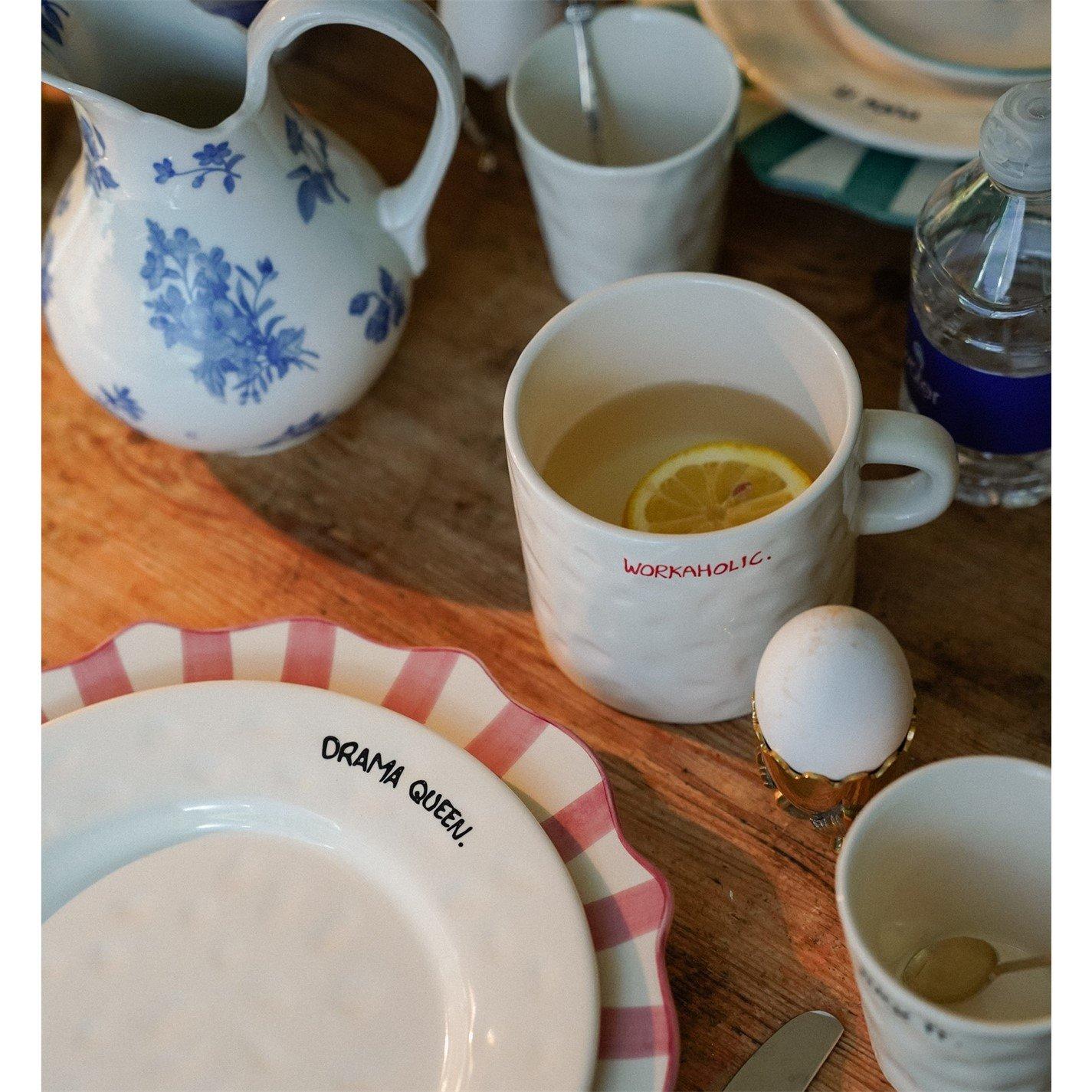 White - Anna + Nina - Anna All About Balance Tea Mug Set of 2 - 4