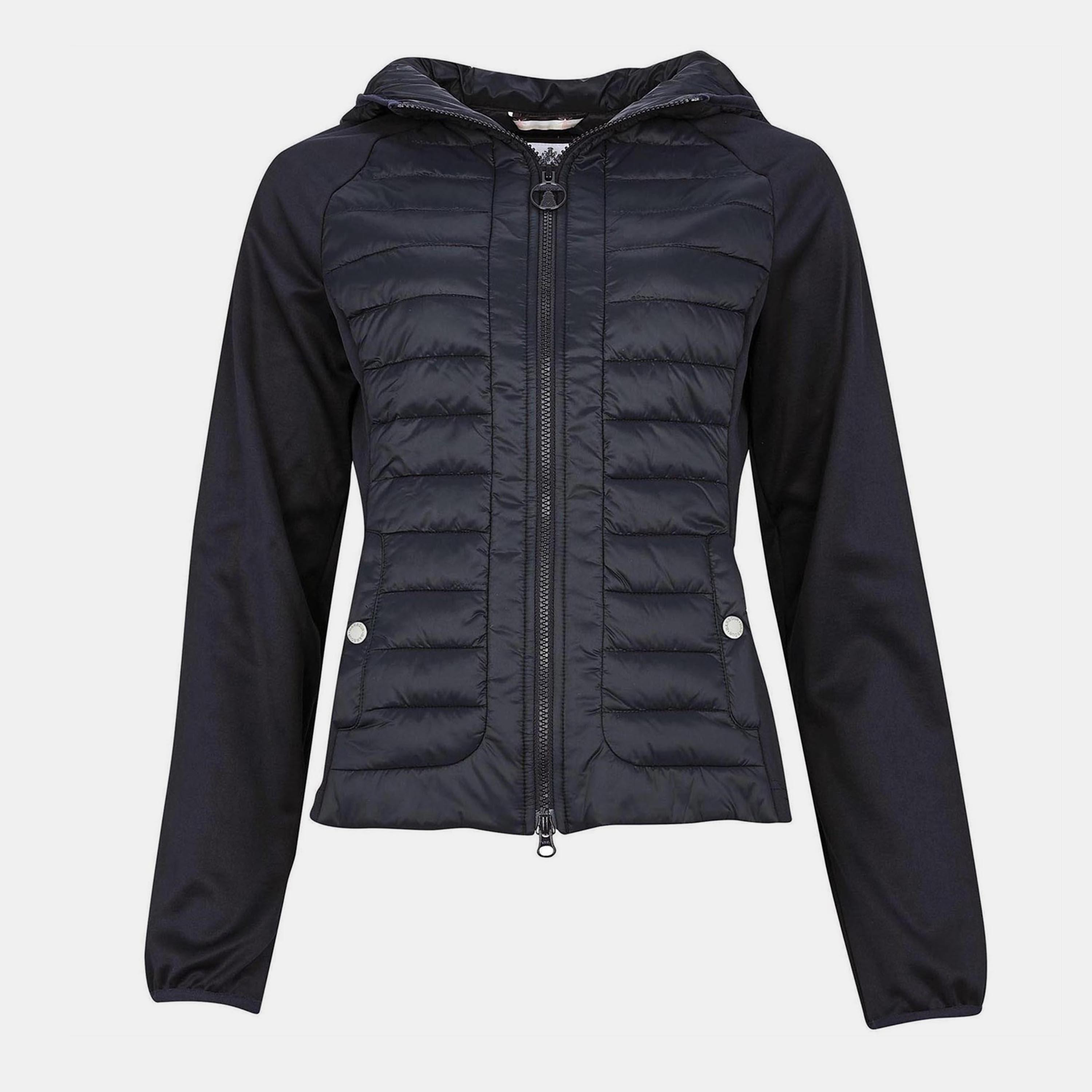 Dark Navy - Barbour - Nethercote Quilted Zip Through Sweatshirt - 1