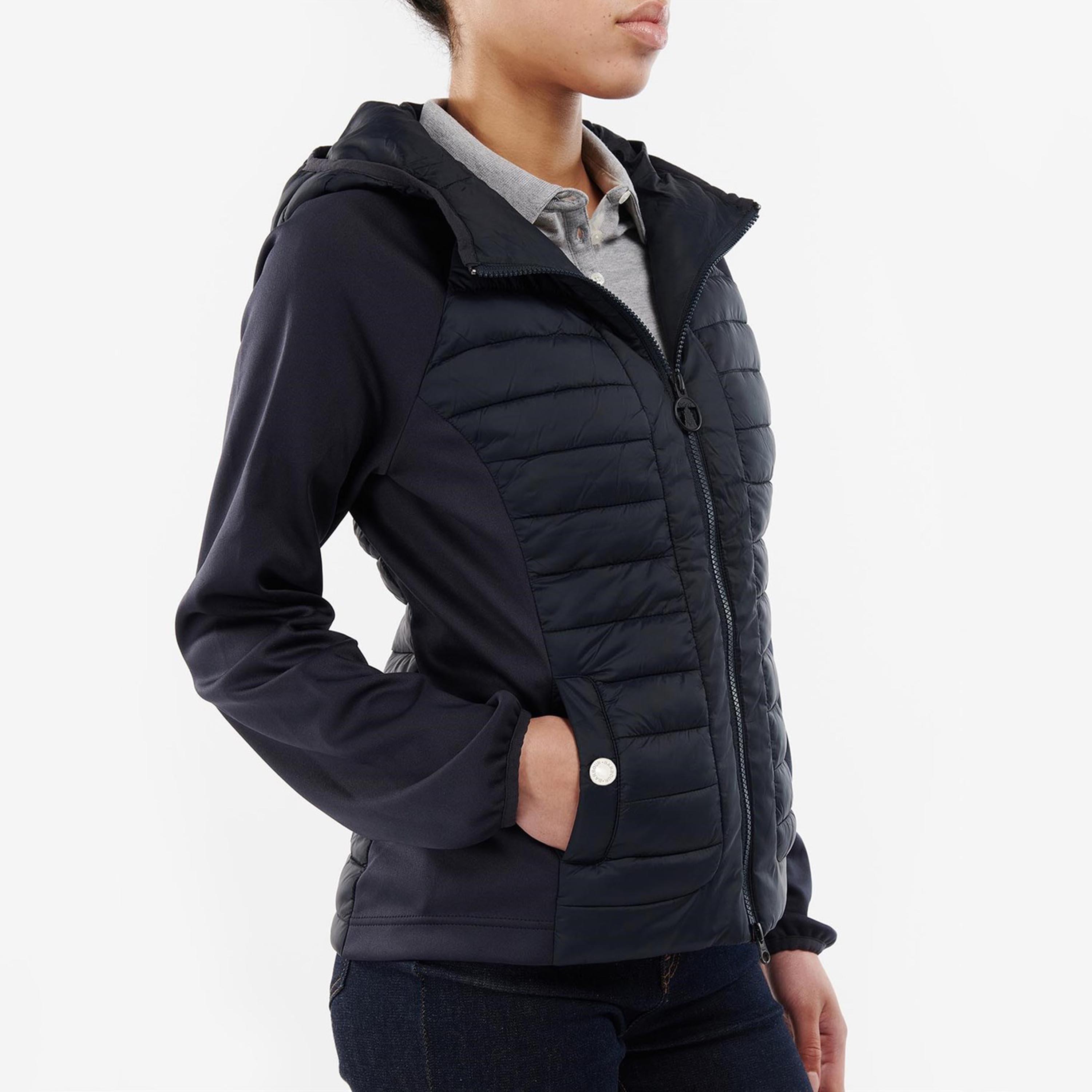 Dark Navy - Barbour - Nethercote Quilted Zip Through Sweatshirt - 2