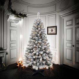 The Spirit Of Christmas 6FEET PRE-LIT SNOW-COVERED EFFECT TREE 54 Green One Size
