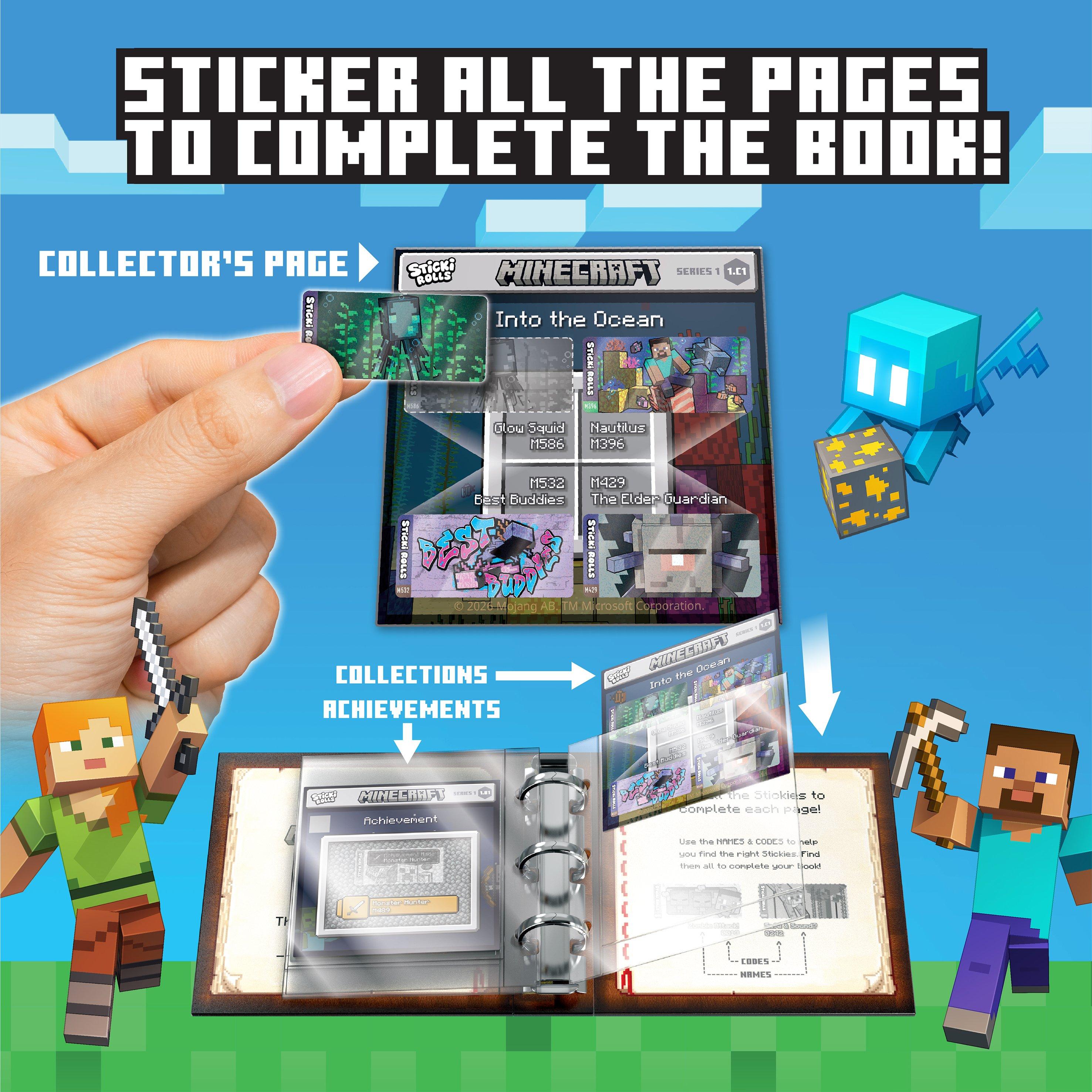 Collectors Kit - Sticki Rolls - Minecraft Collectors Book - 4