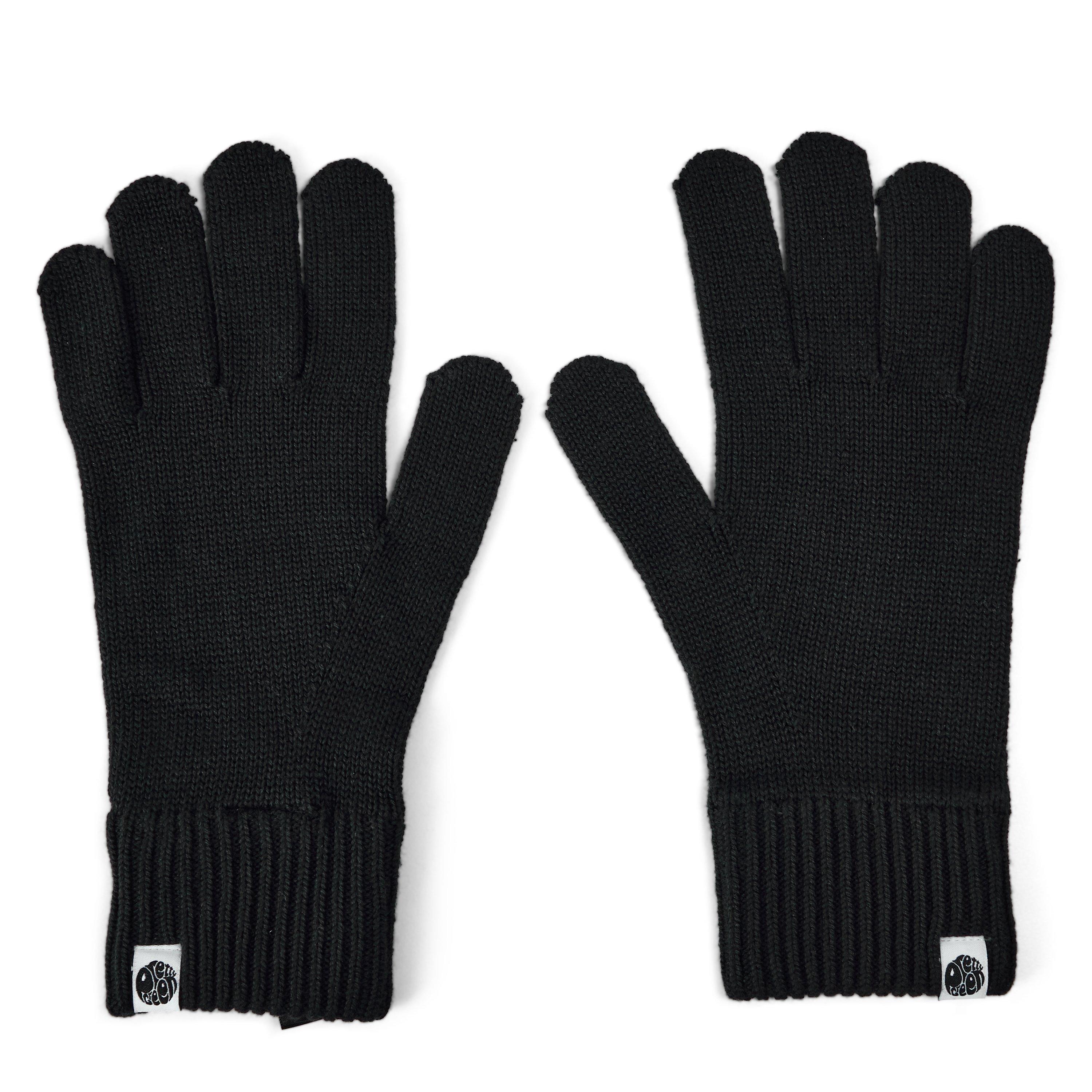 Black - Pretty Green - Men's Norbury Fleece Gloves - 1