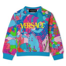 Versace Floral Summer Sweatshirt Infant Girls