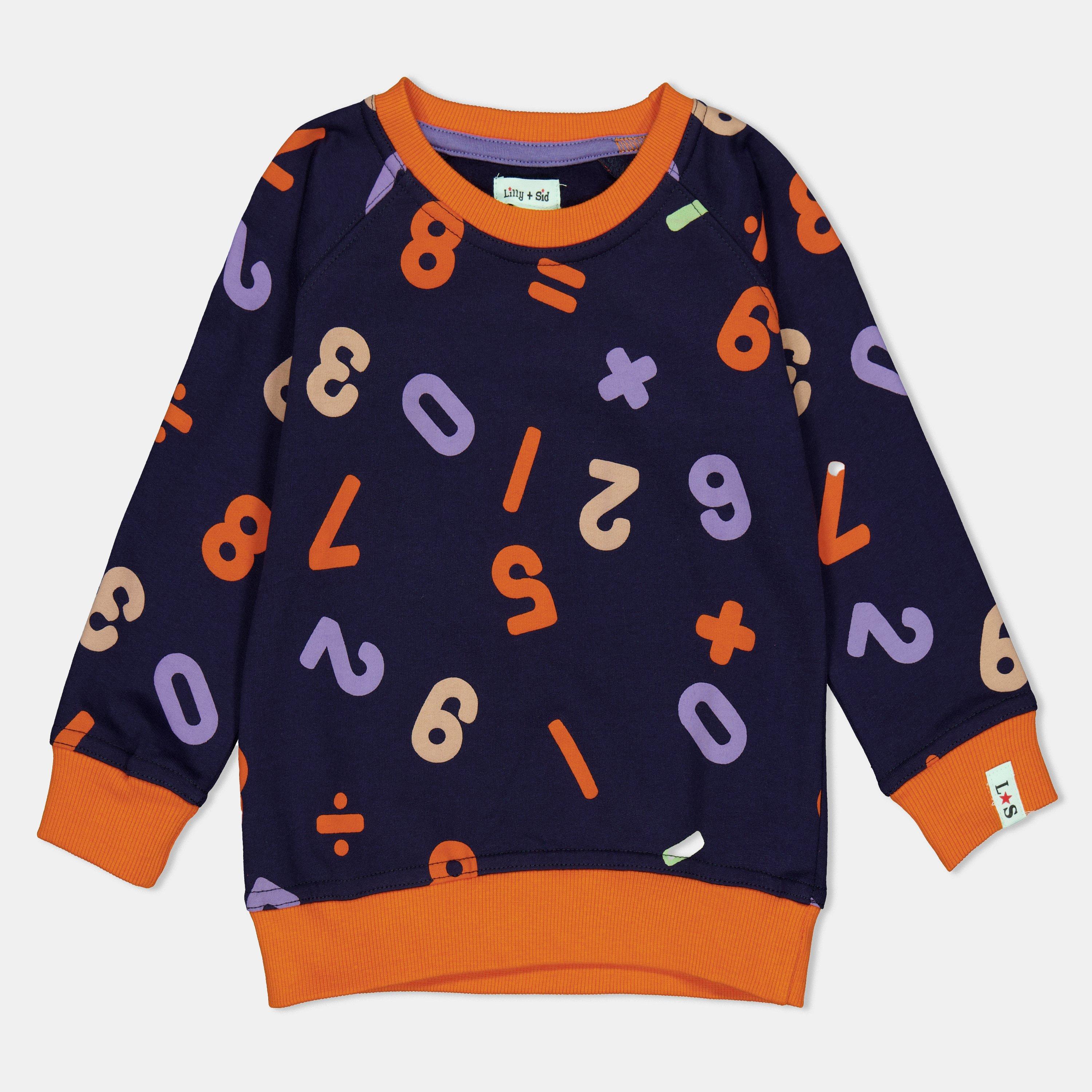 Multi - Lilly and Sid - Kids' Numbers Crew Sweatshirt