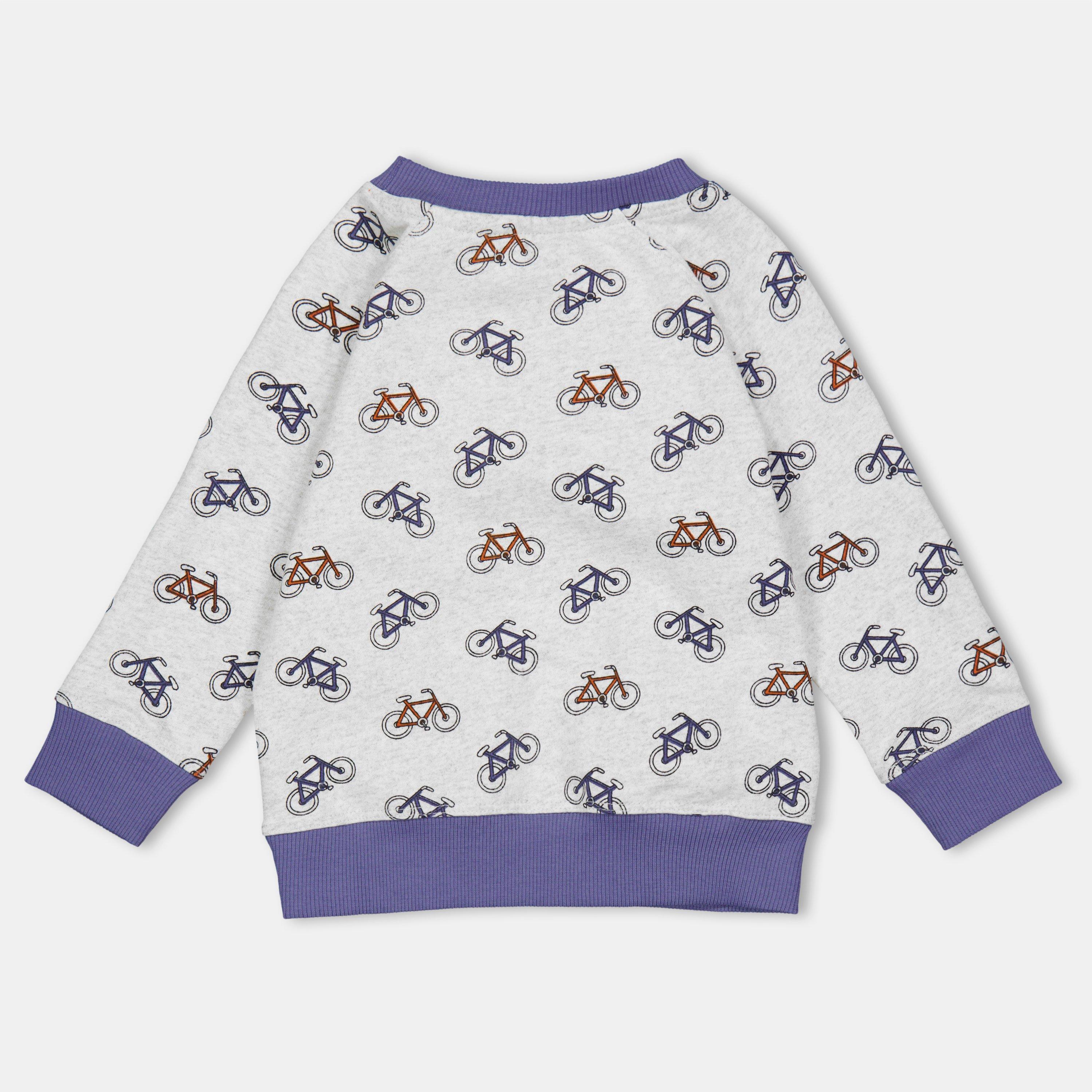 Grey - Lilly and Sid - Bicycle Crew Sweatshirt - 2