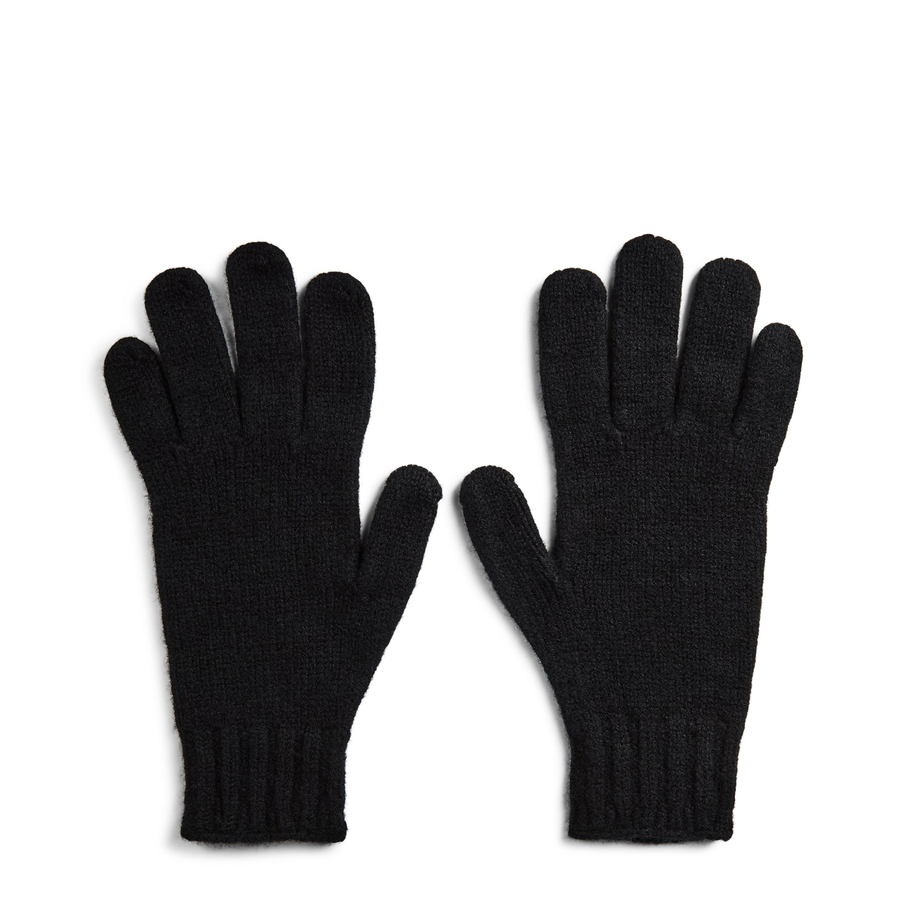 Black - Belstaff - Men's Fleece Gloves - 2