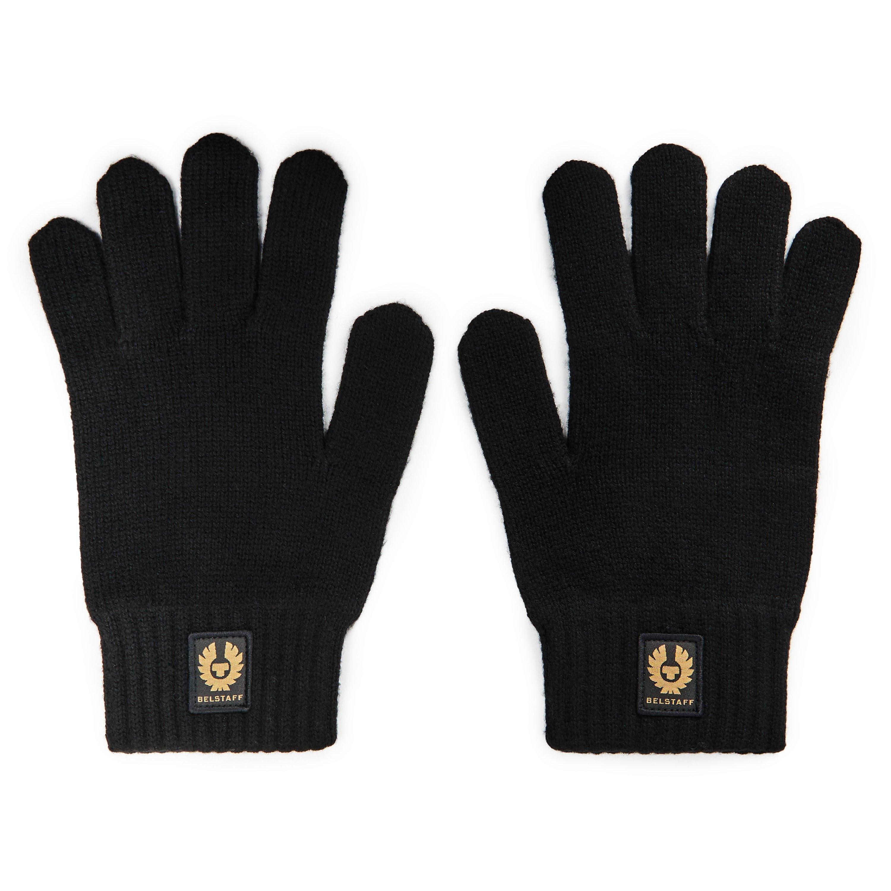 Black - Belstaff - Men's Fleece Gloves - 1