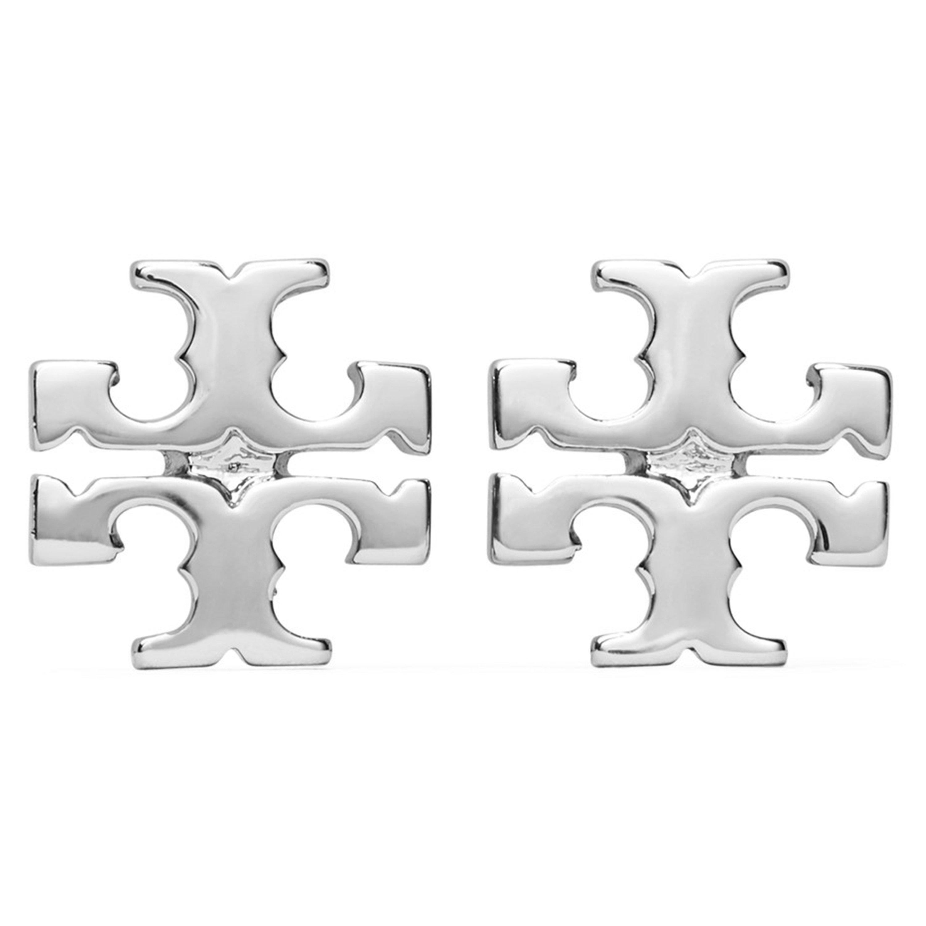 Tory Burch Kira Stud Earrings - Silver