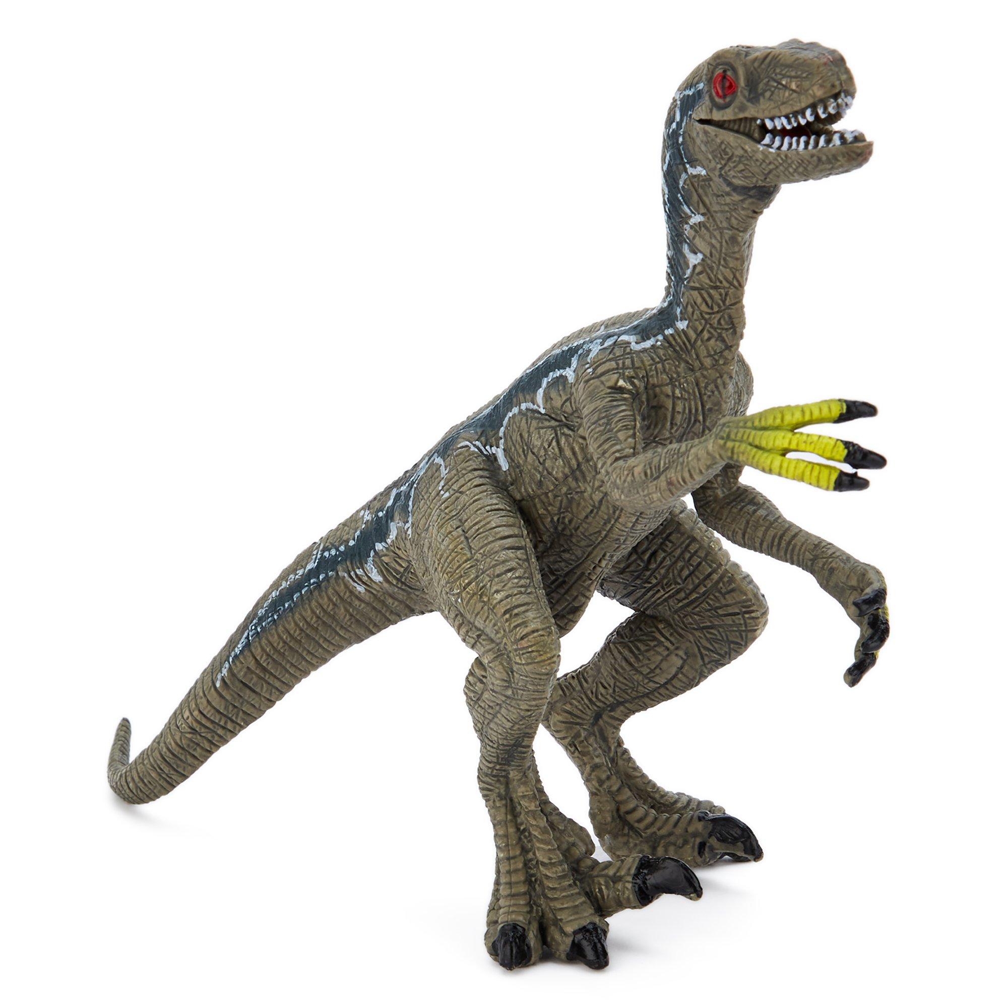 Zappi Co  Infant Team Dino Figure - Velociraptor Blue / Grey - Green
