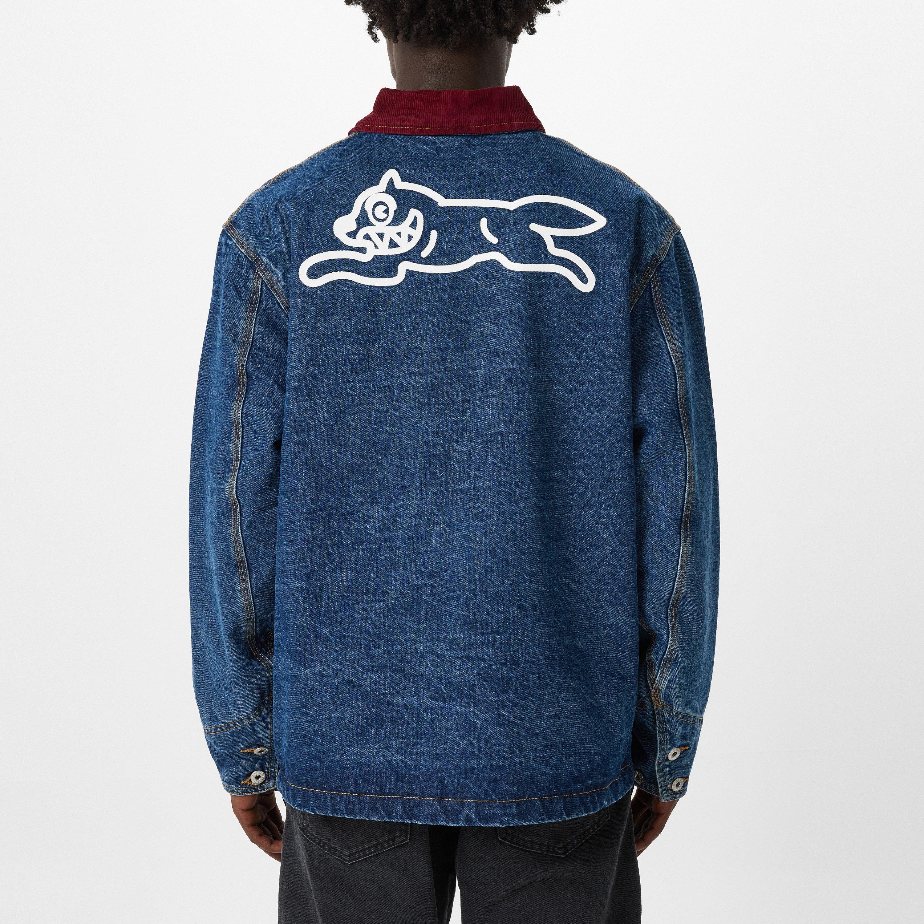 INDIGO - ICECREAM - Men's Chore Cotton Long Sleeve Denim Jacket - 4