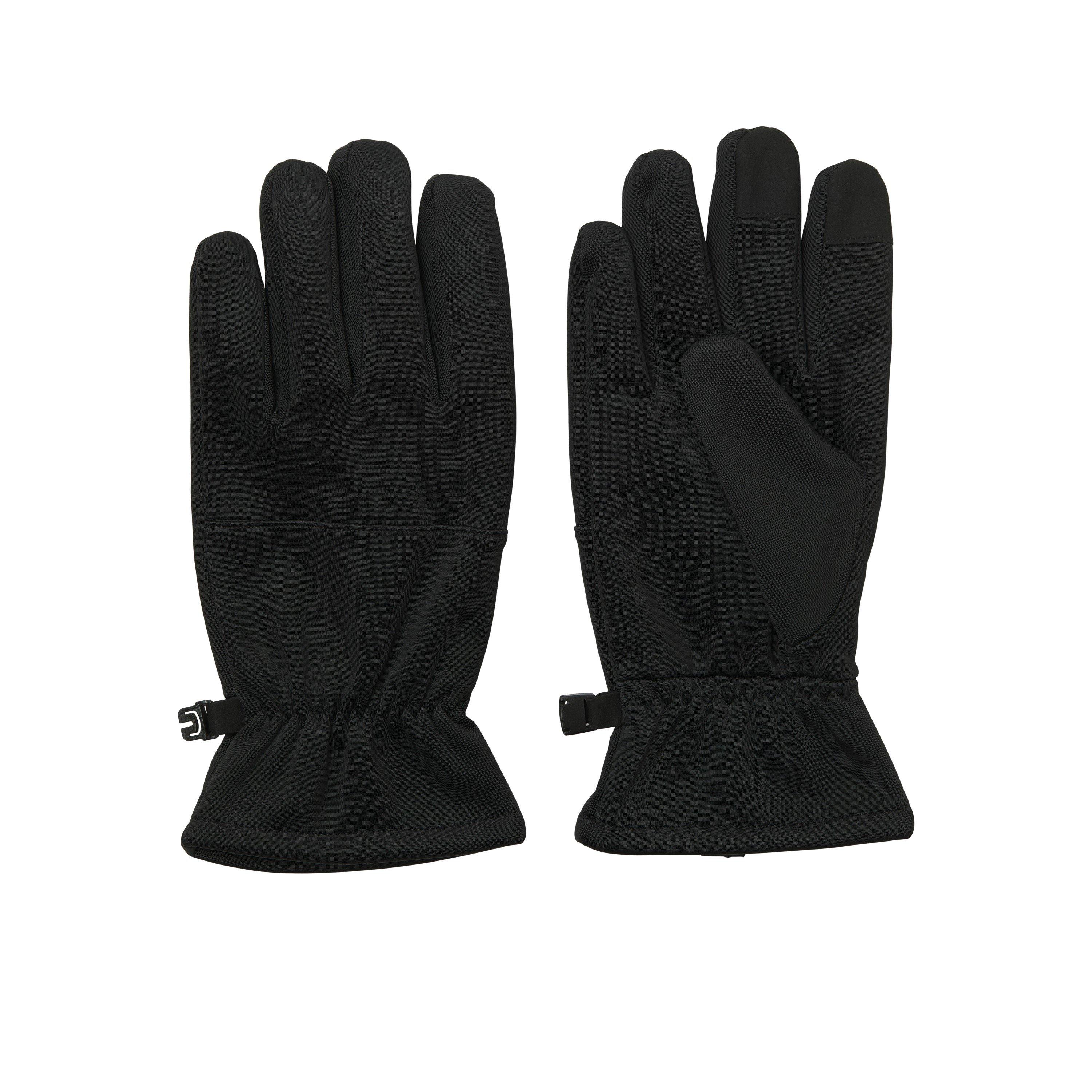 Black - Jack and Jones - Men's Tech Fleece Gloves - 1