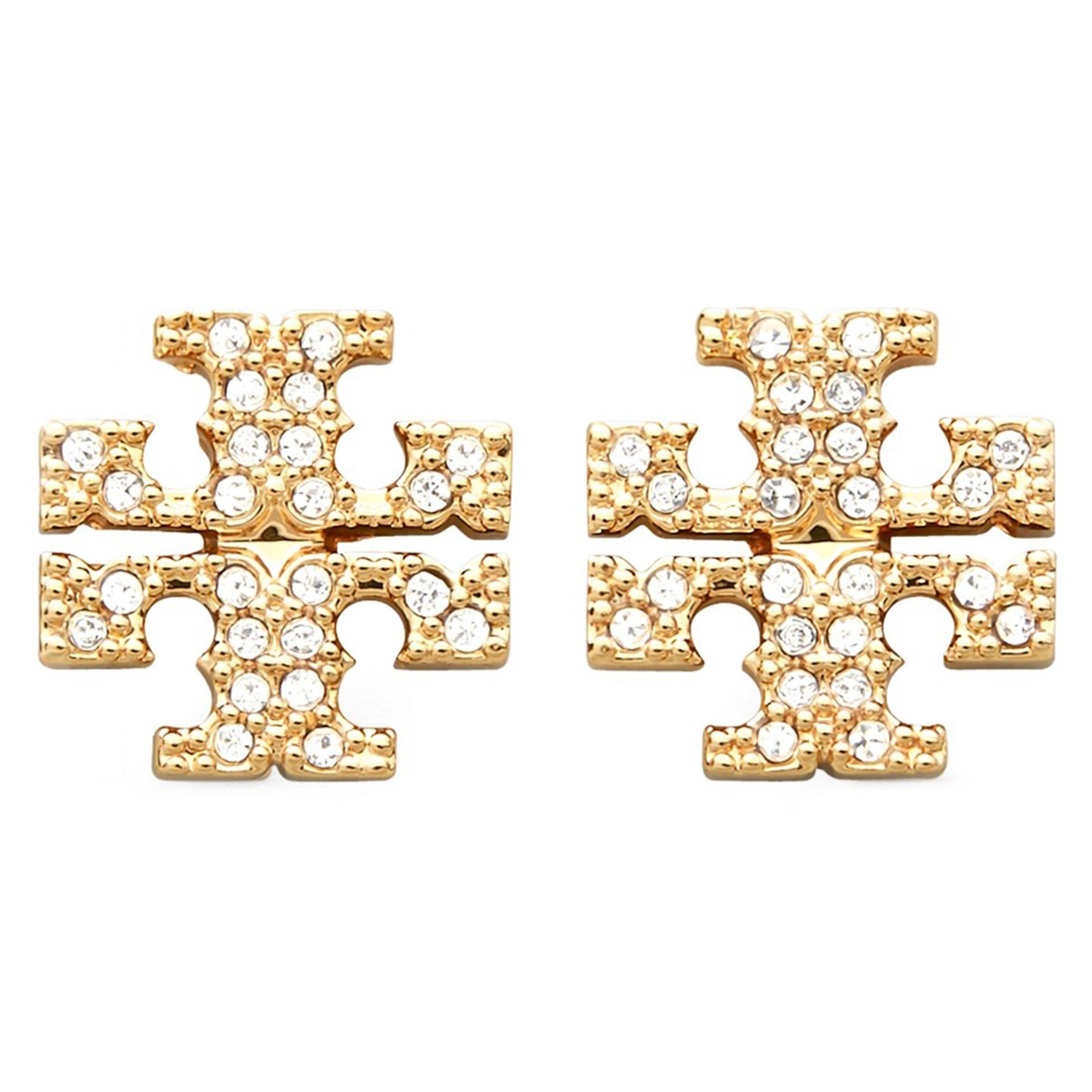 Gold - Tory Burch - Kira Pave Studs - 1