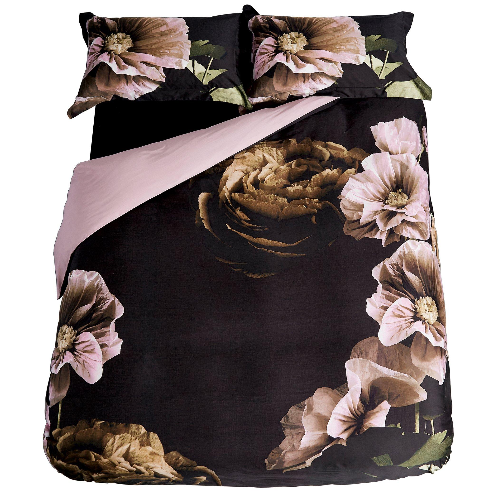 Black - Ted Baker Home - Paper Floral Duvet Cover Set - 3