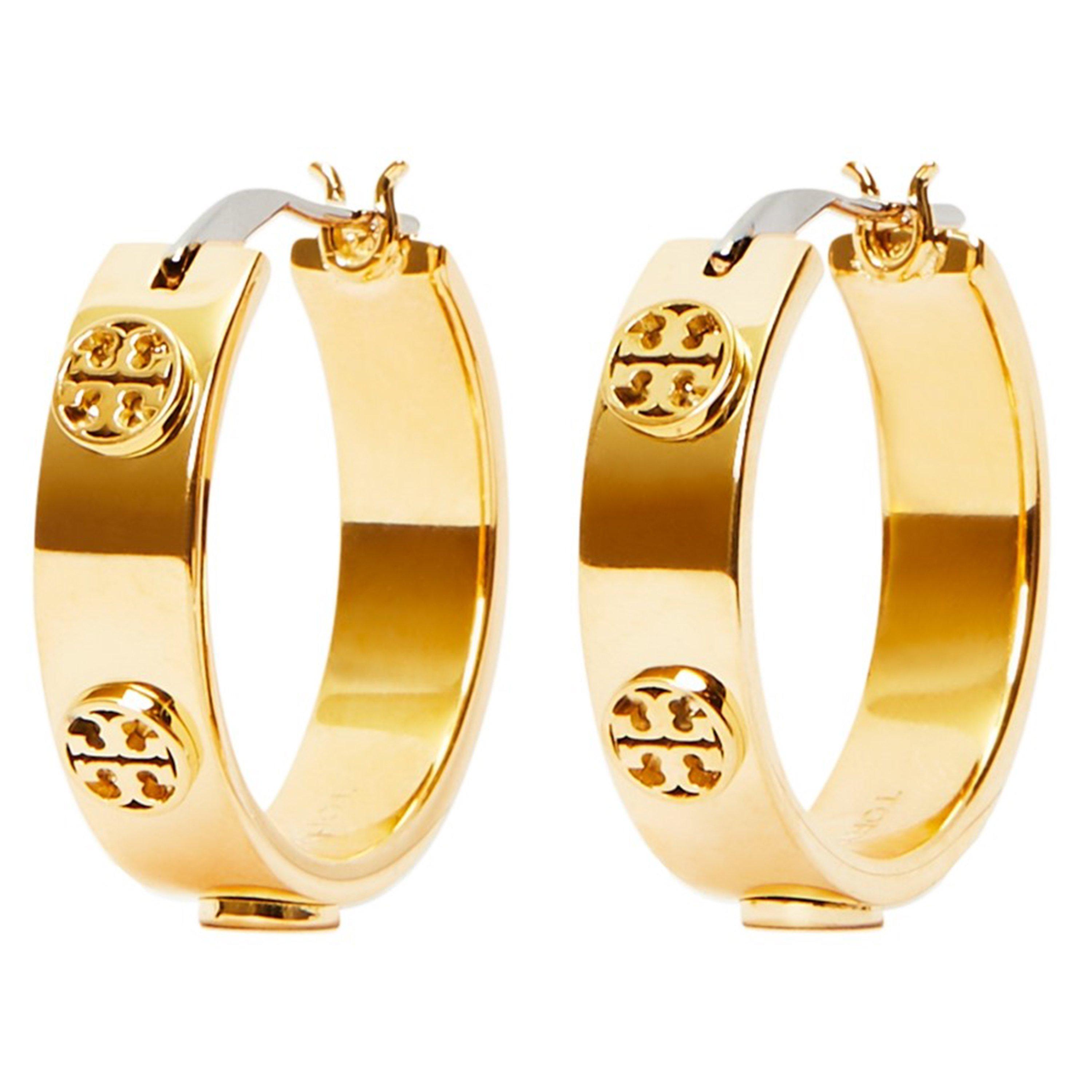 Gold - Tory Burch - Miller Stud Hoop - 1