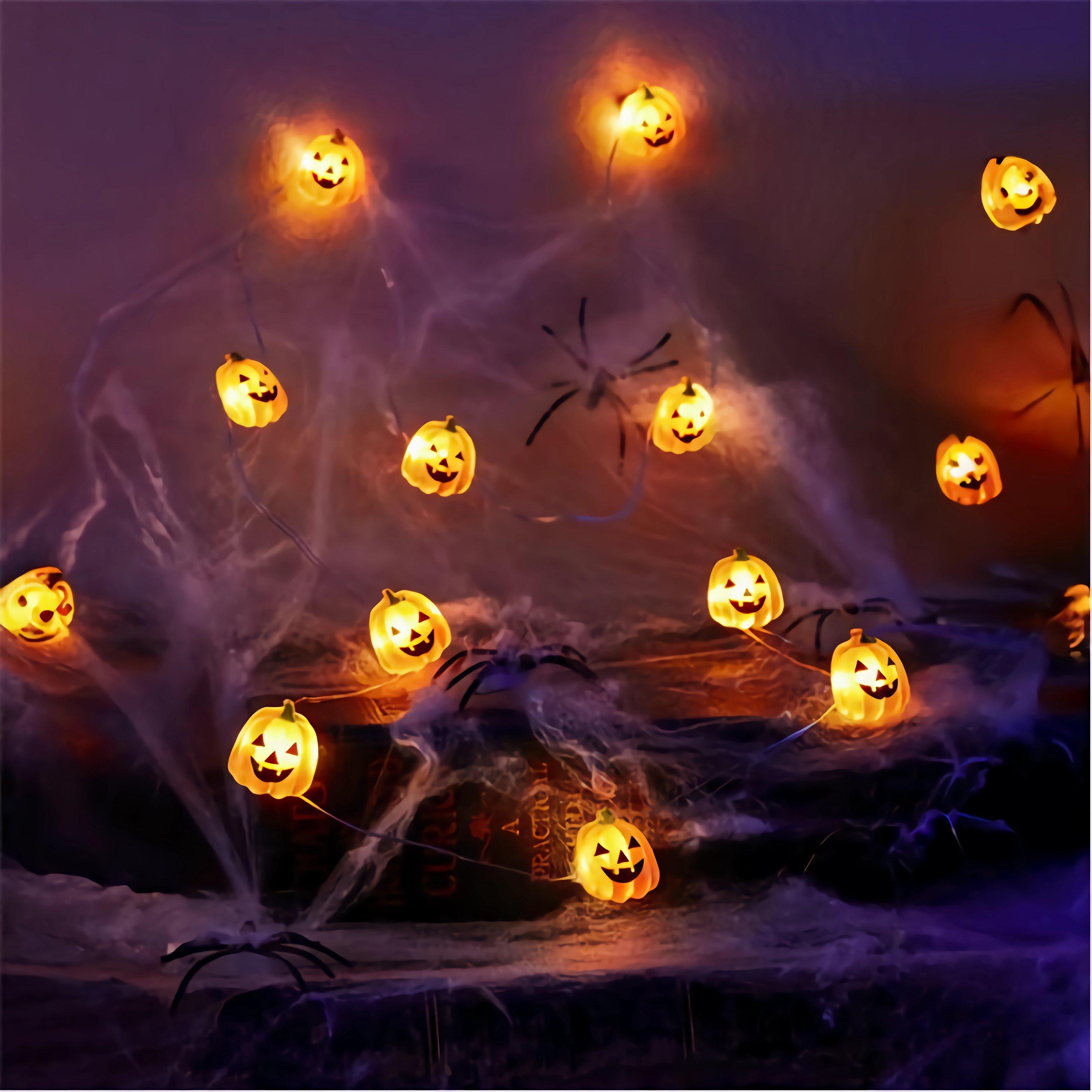 Pumpkin - Star - String Lights pumpkin or ghost one size - 1