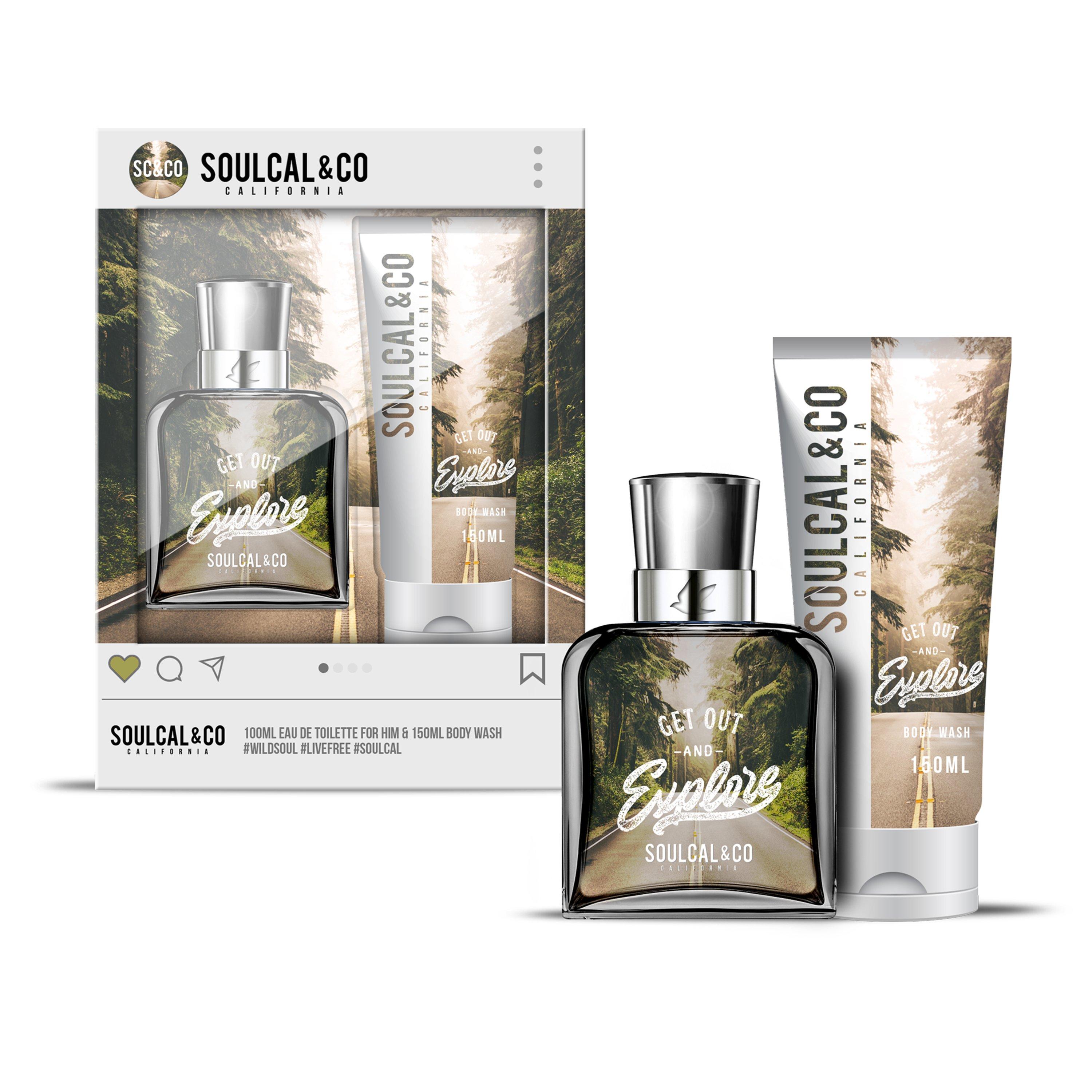 100ml & 150ml - SoulCal - Cal 100ml Eau De Toilette and 150ml Body Wash Gift Set for Him