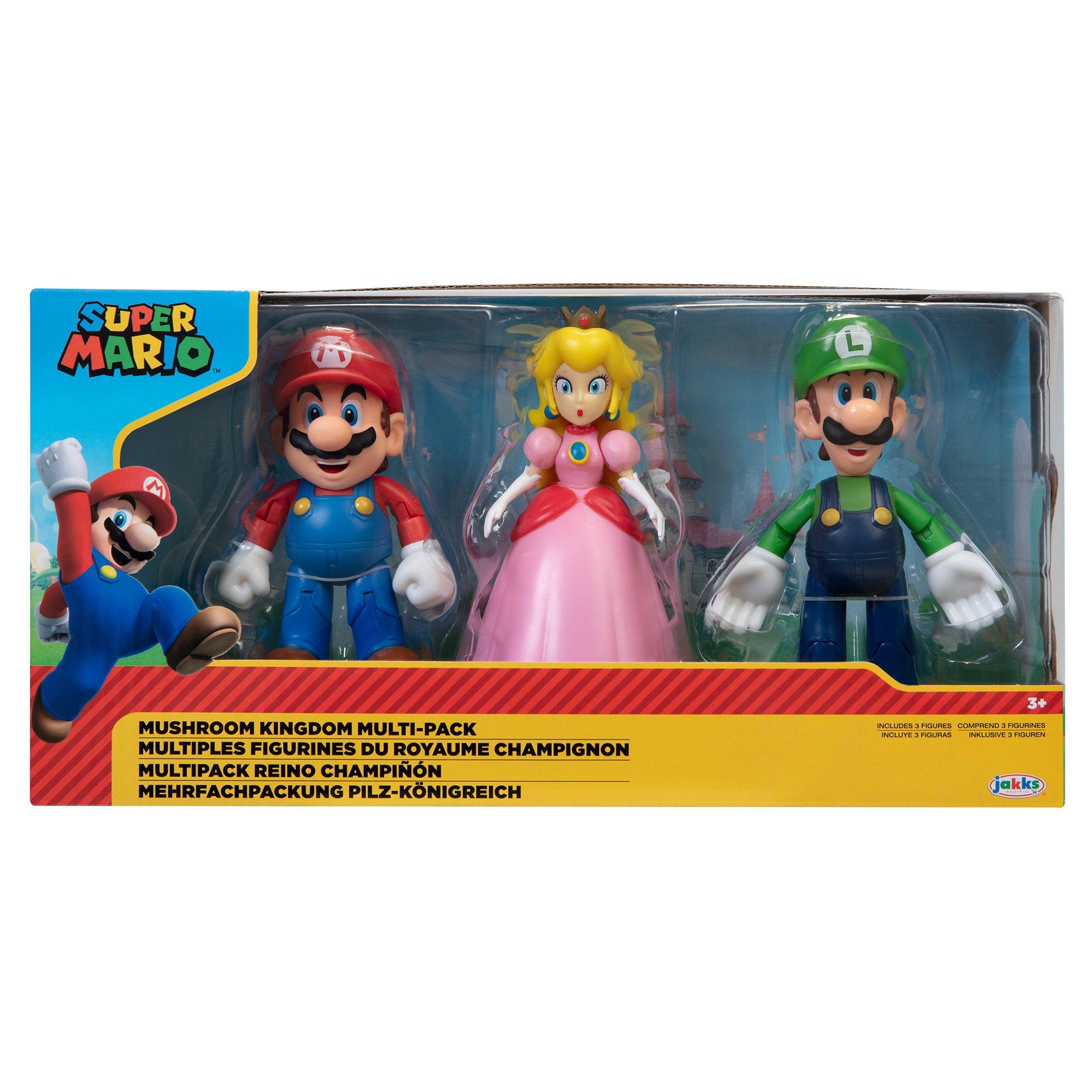 Jakks - Super Mario - Nintendo Super Mario 4 3 pack Mushroom Kingdom Diorama Set - 1
