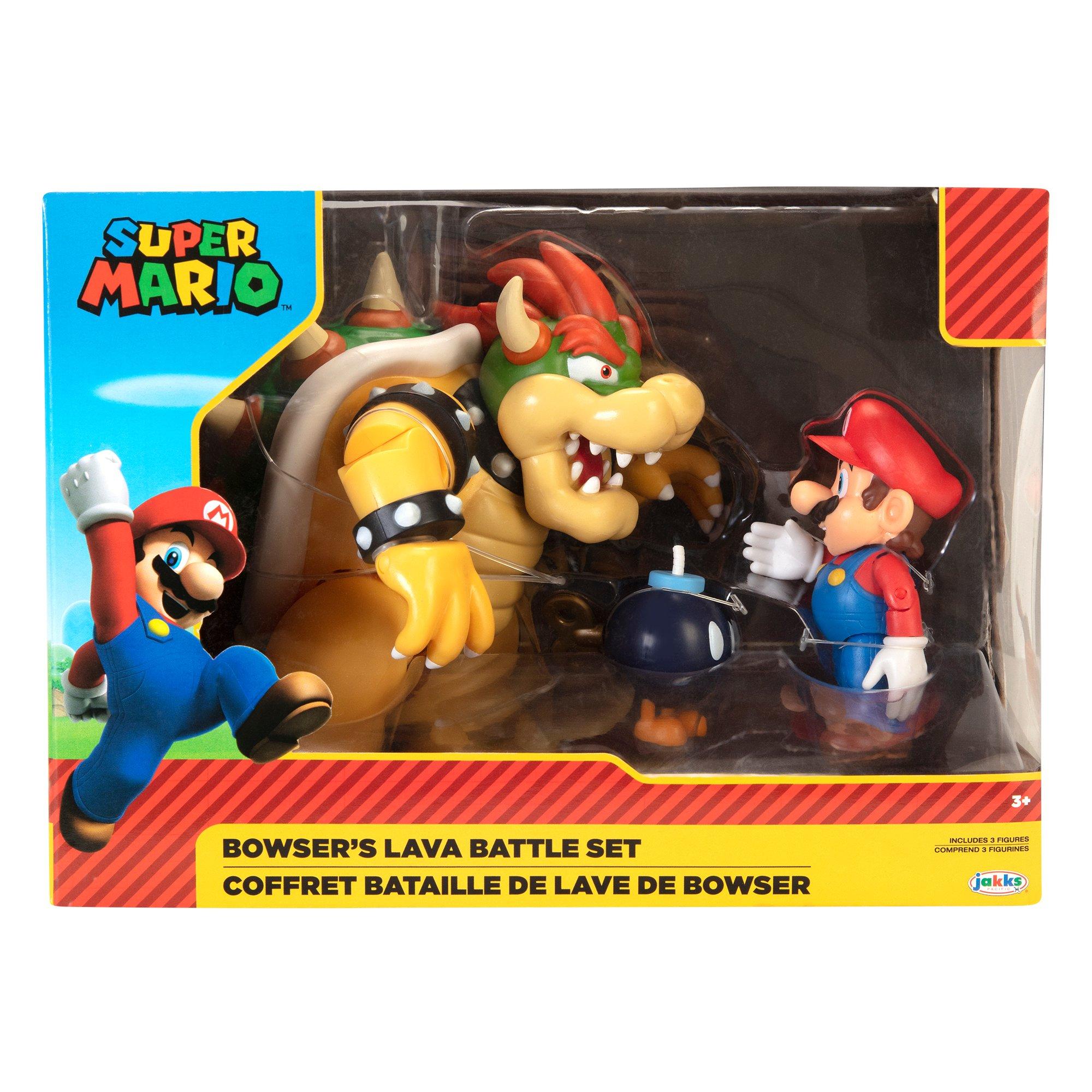 Super Mario  Nintendo Mario Vs. Bowser Diorama Set (Wave 1) - Jakks