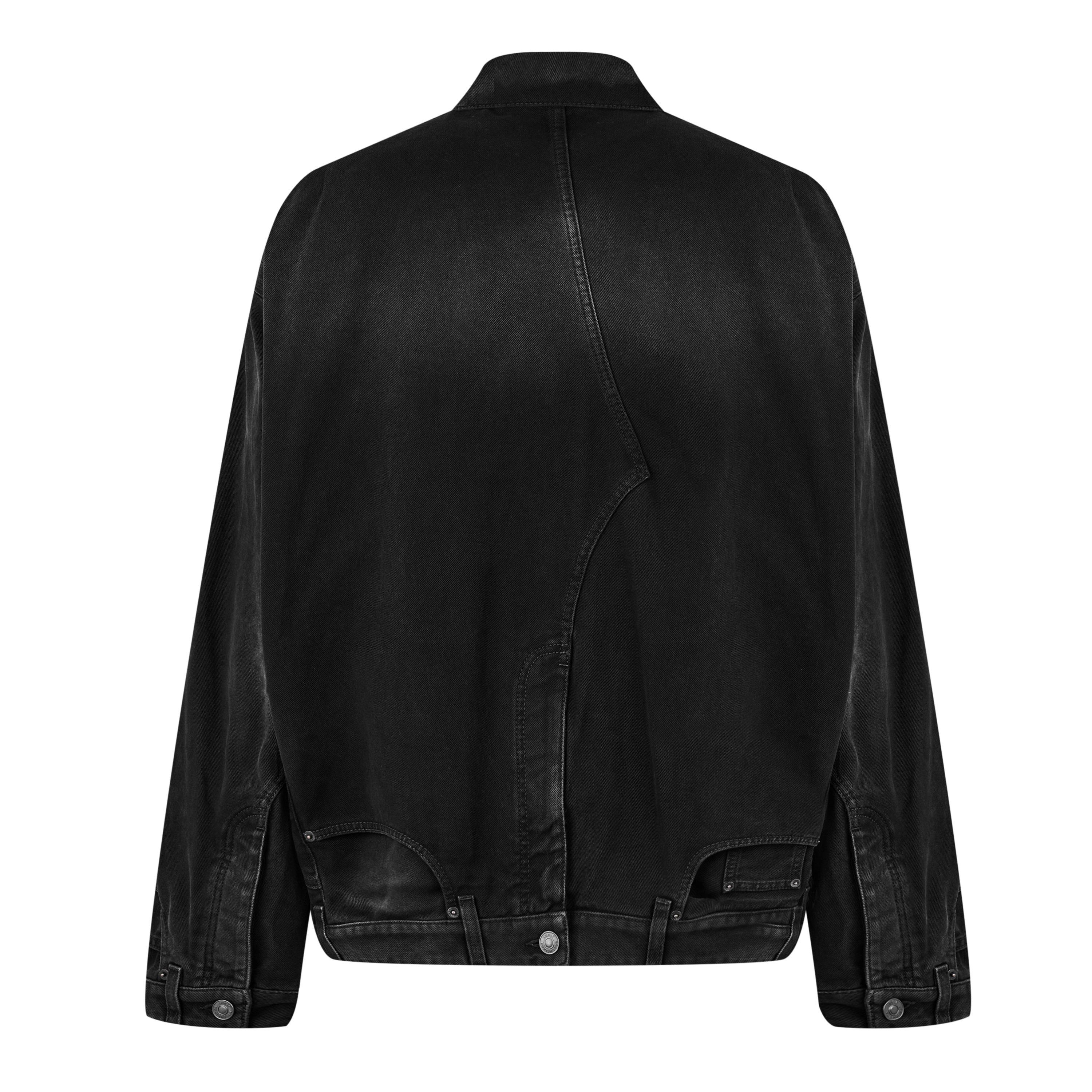 Bleach Black - Balenciaga - Men's Deconstructed Cotton Long Sleeve Denim Jacket - 2